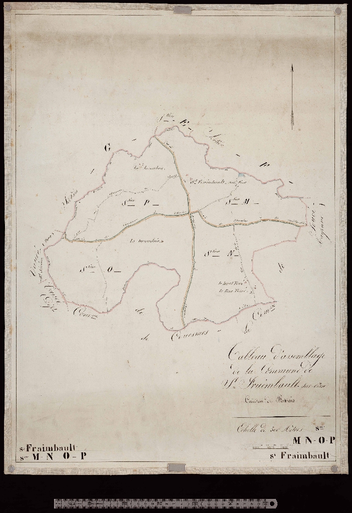 Tableau d'assemblage (sections M à P)