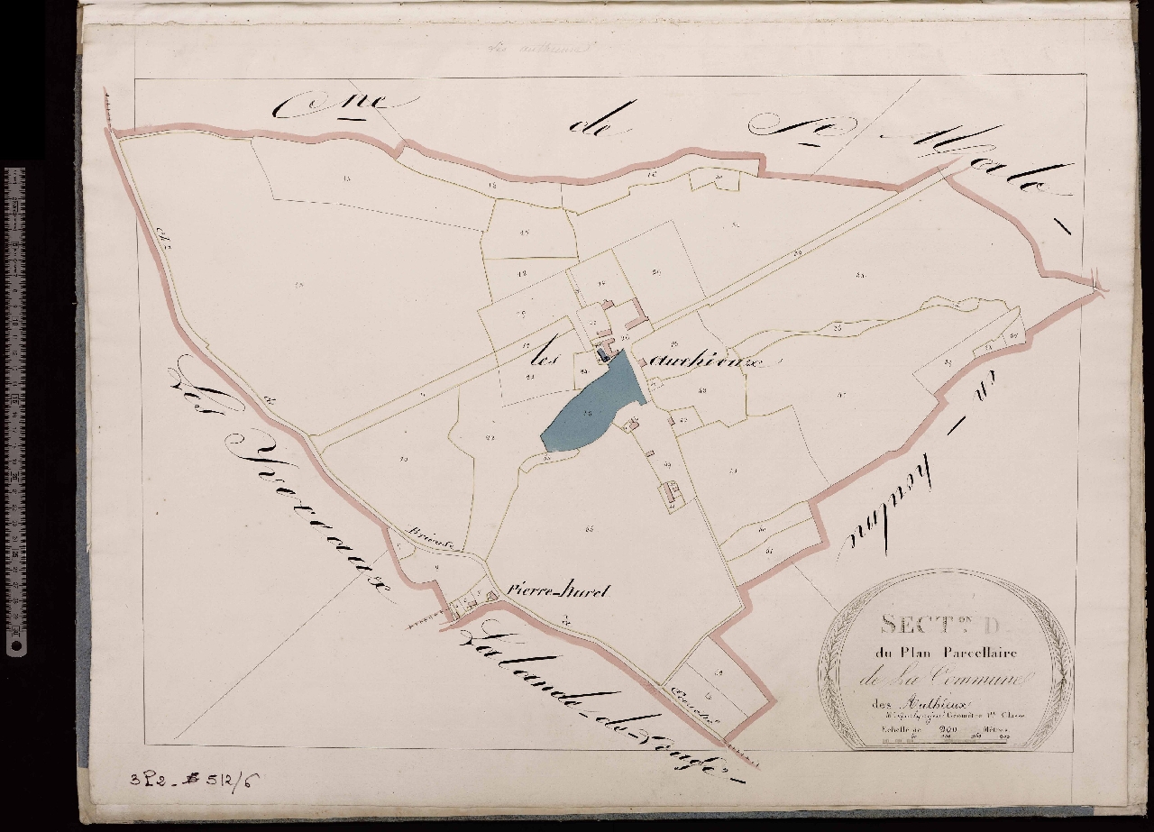 Section D (plan d'ensemble de Les Authieux-au-Houlme)