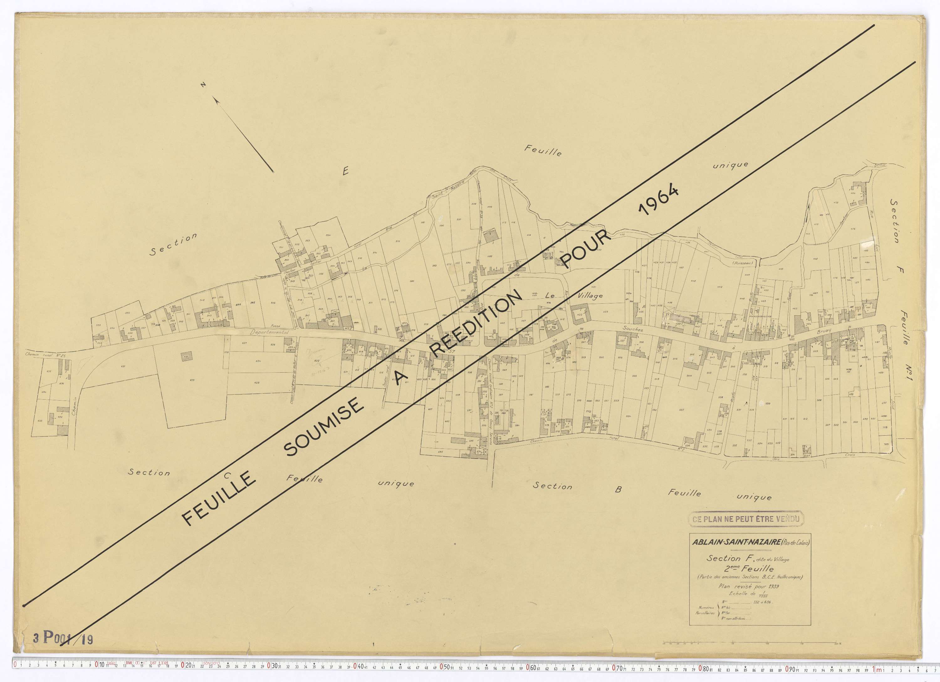 Ablain-Saint-Nazaire - Section F, feuille 2.