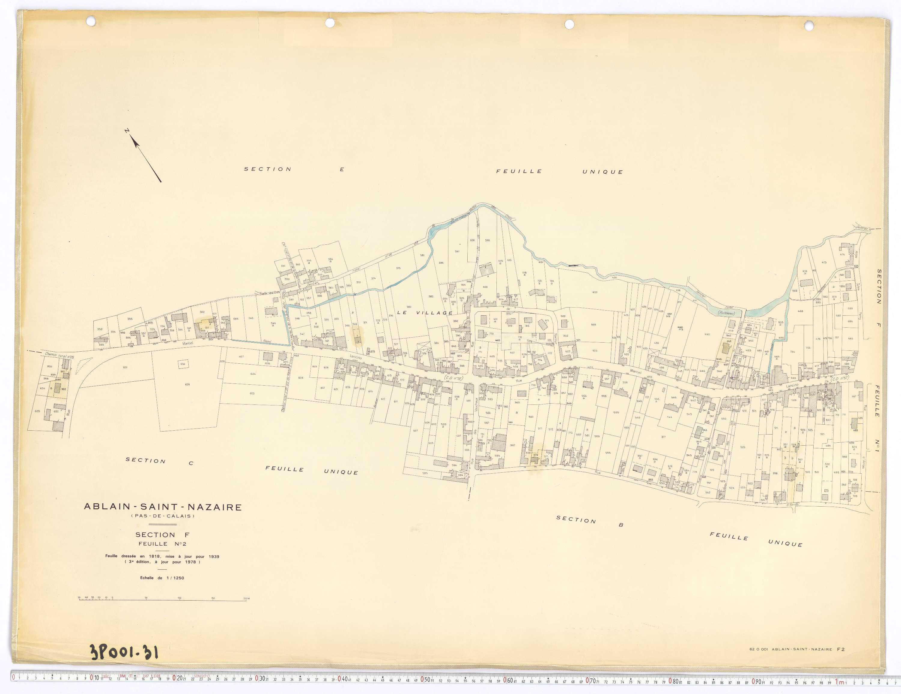 Ablain-Saint-Nazaire - Section F, feuille 2.