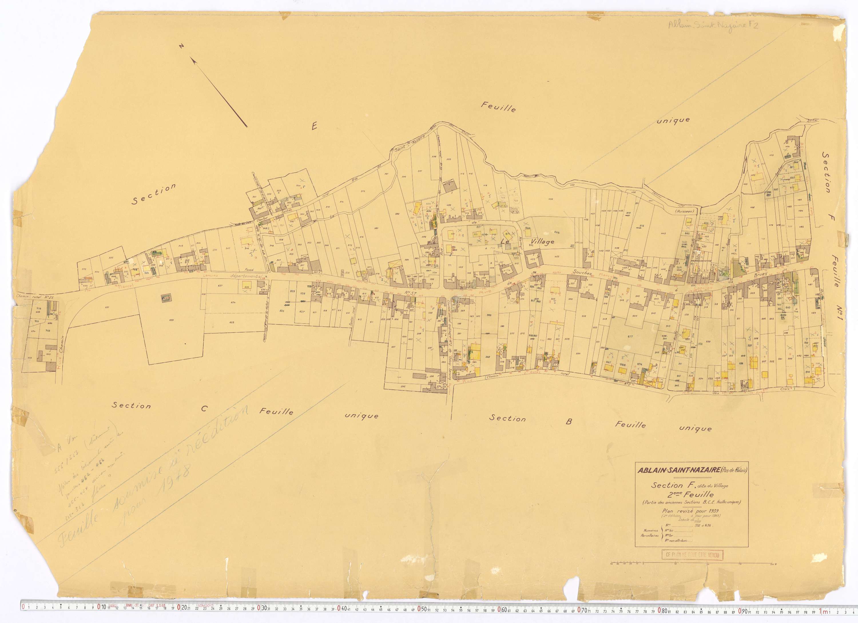 Ablain-Saint-Nazaire - Section F, feuille 2.