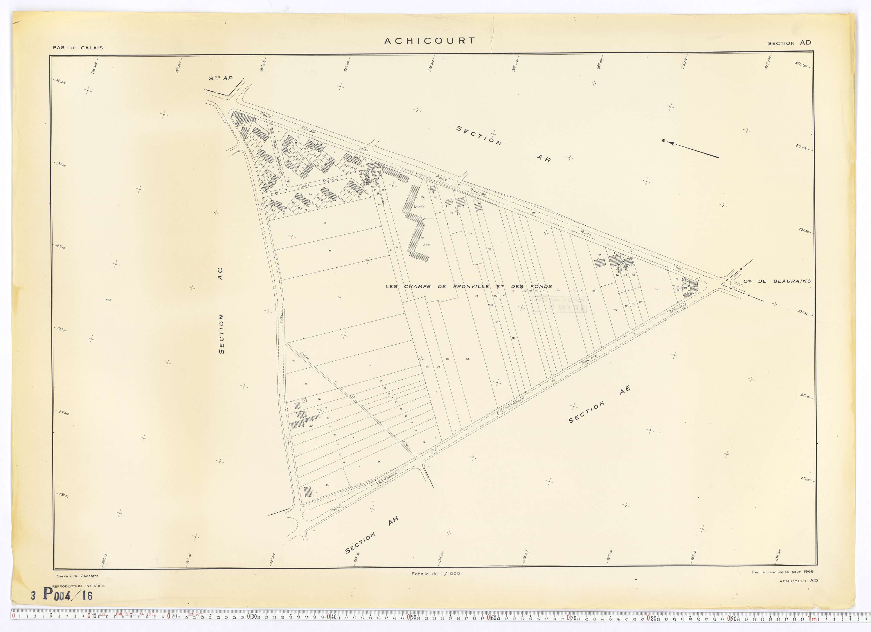 Achicourt - Section AD.