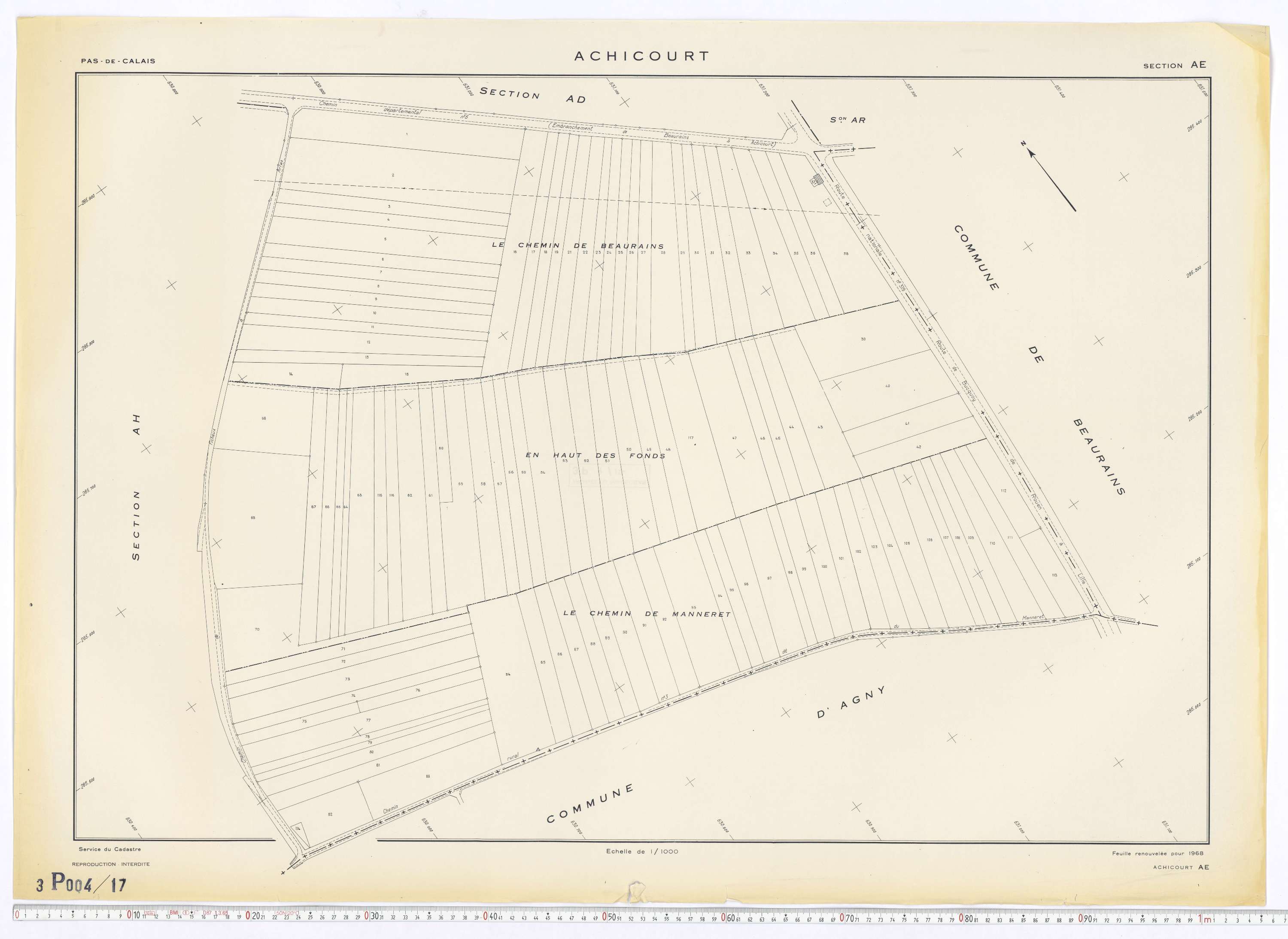 Achicourt - Section AE.