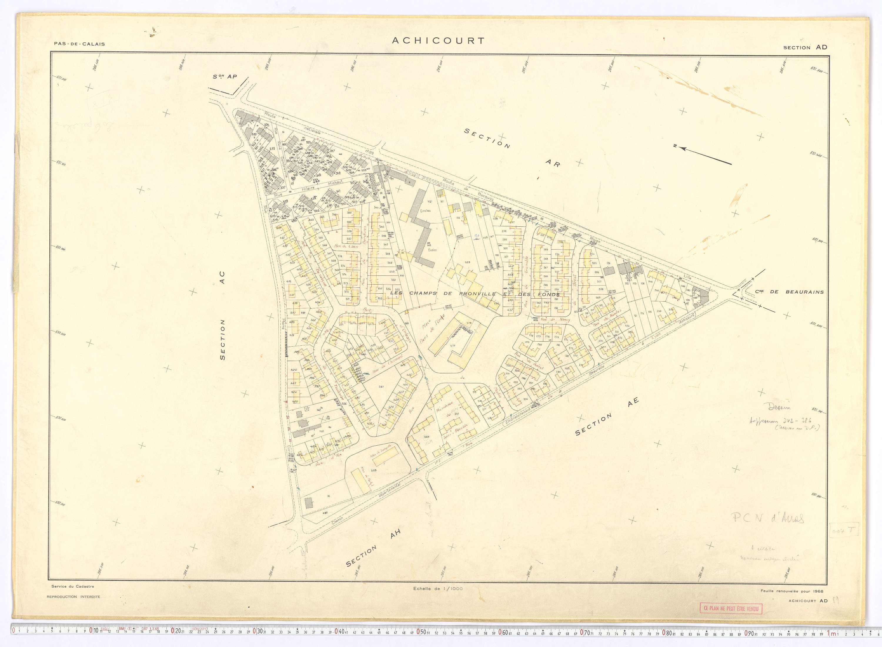 Achicourt - Section AD.