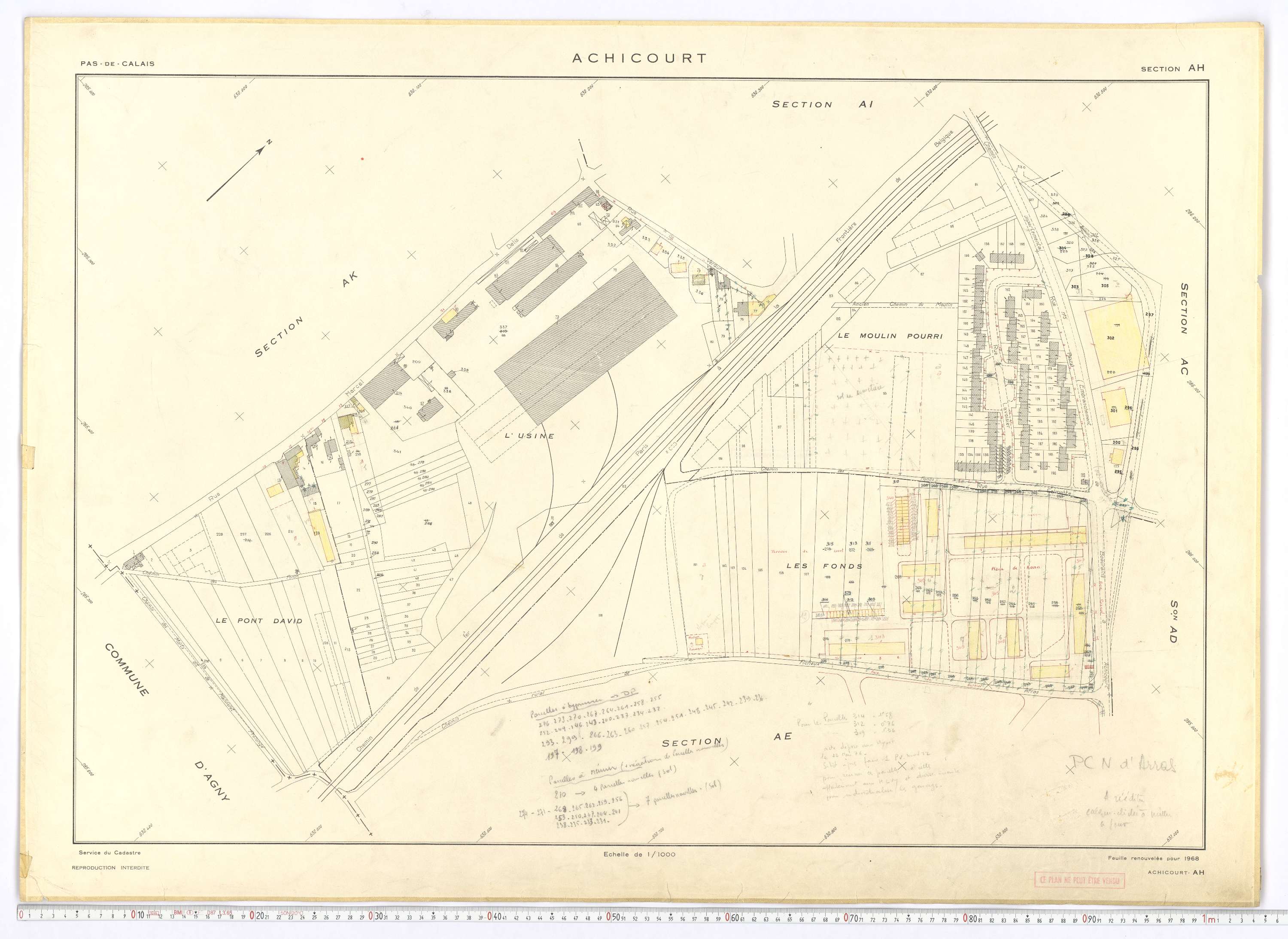 Achicourt - Section AH.