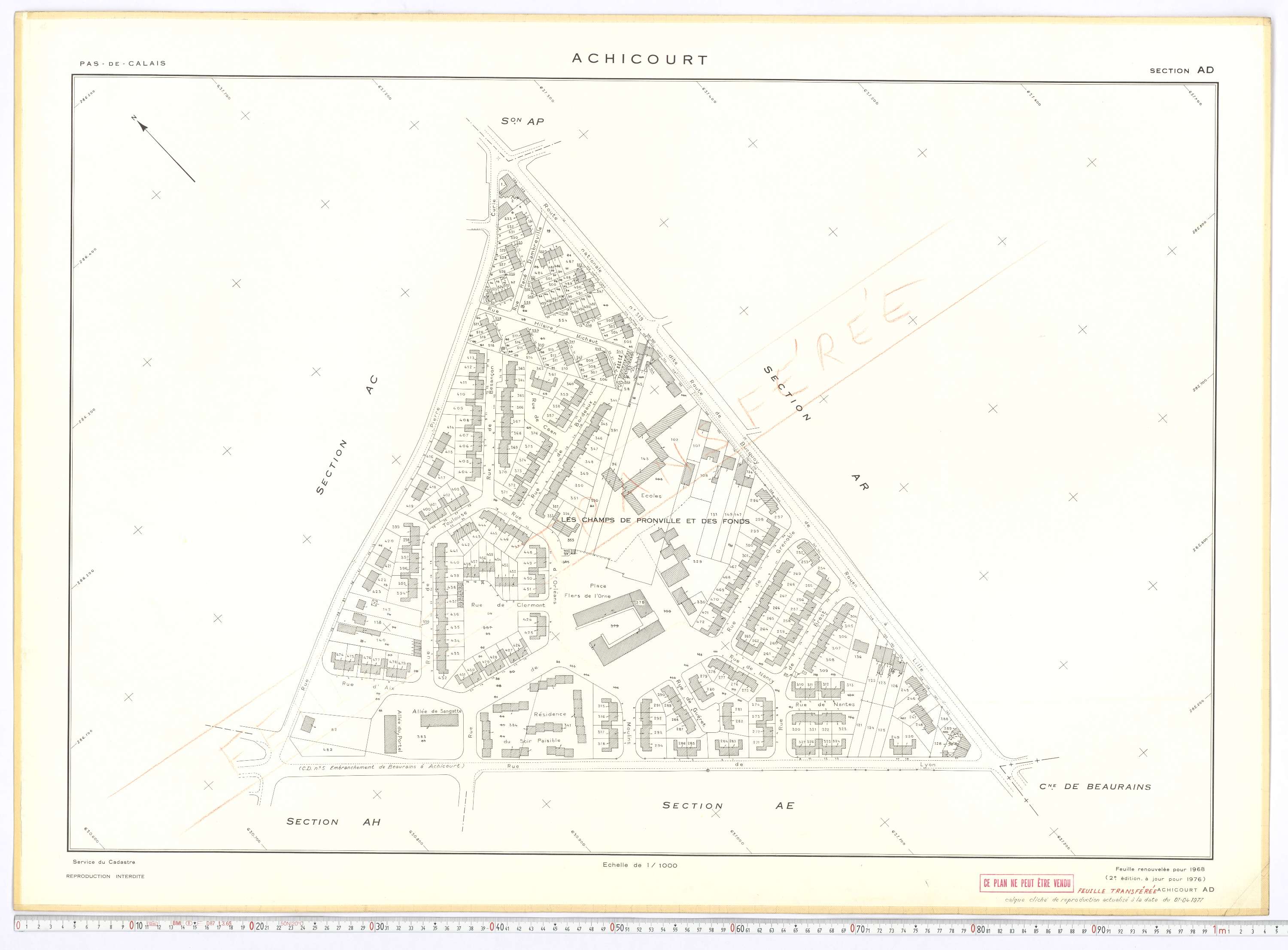 Achicourt - Section AD.