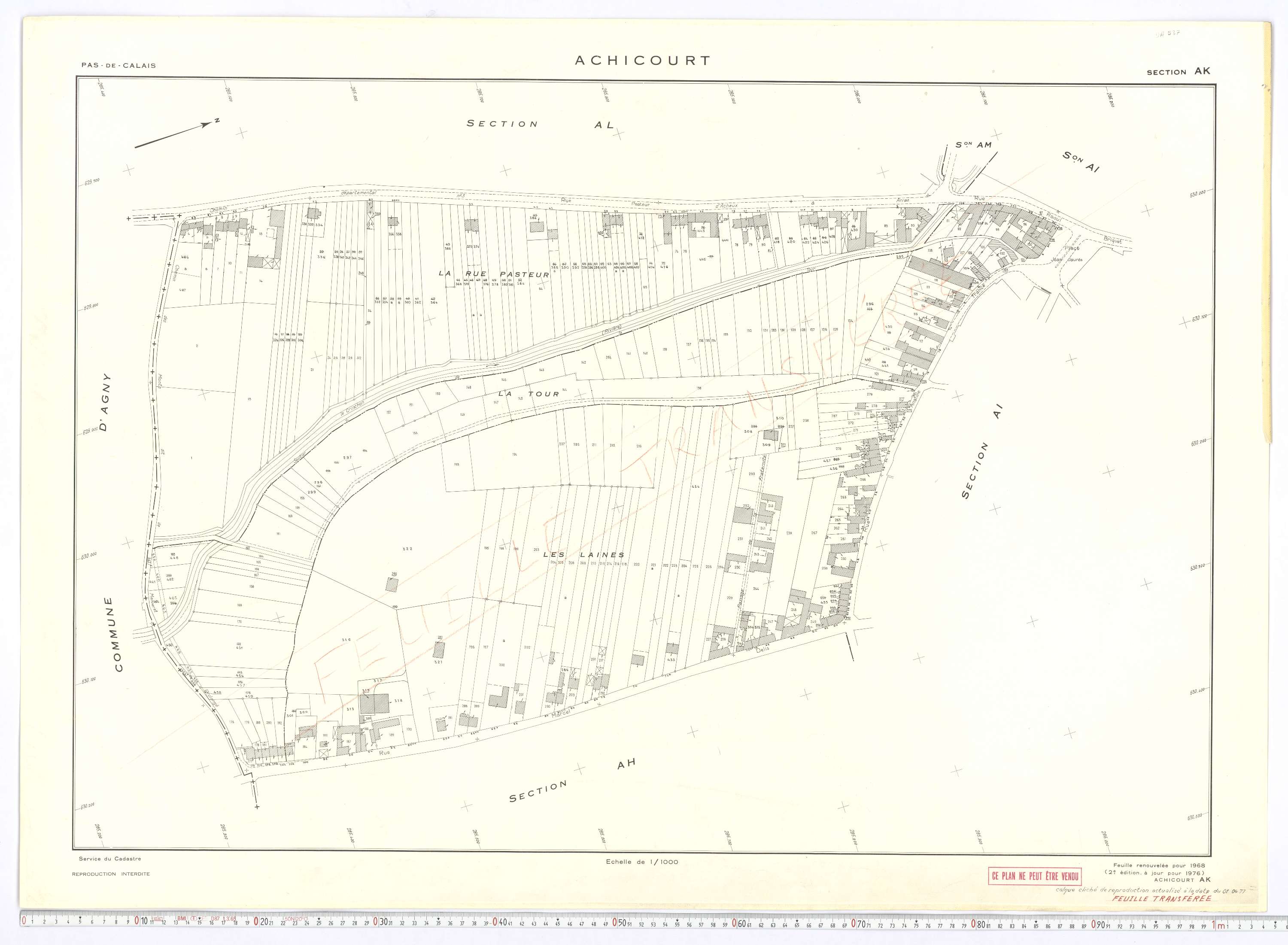 Achicourt - Section AK.