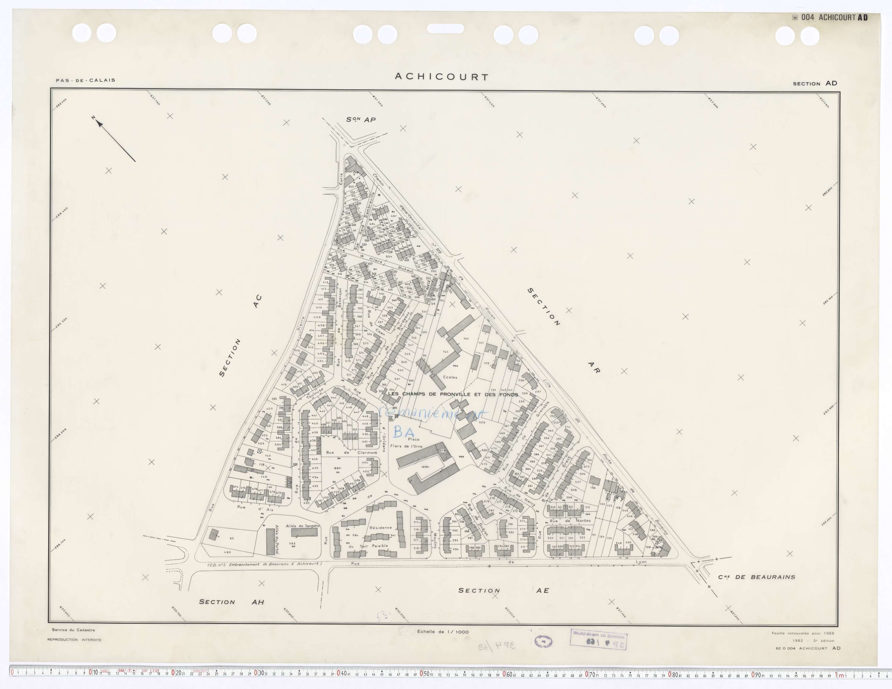 Achicourt - Section AD.