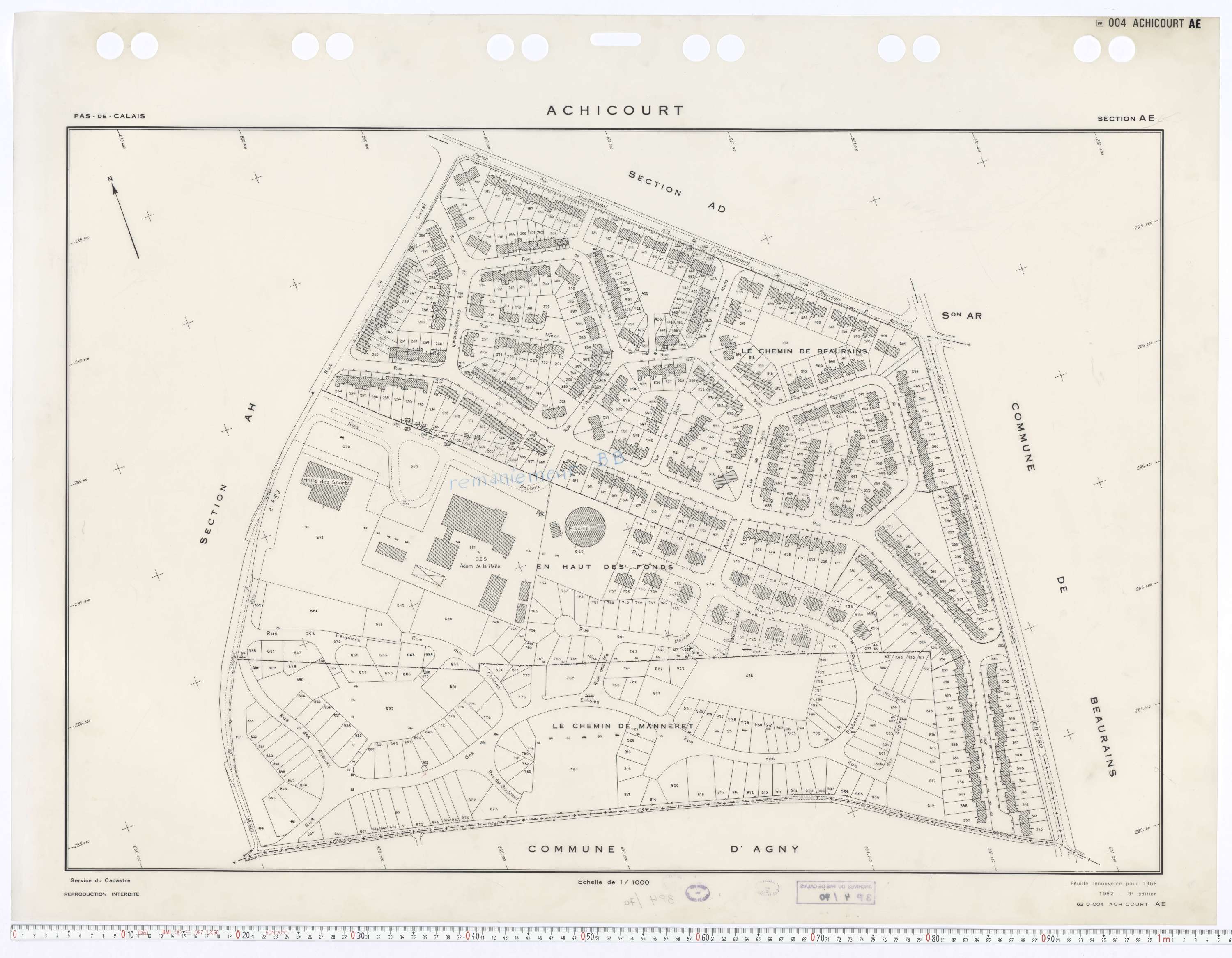 Achicourt - Section AE.