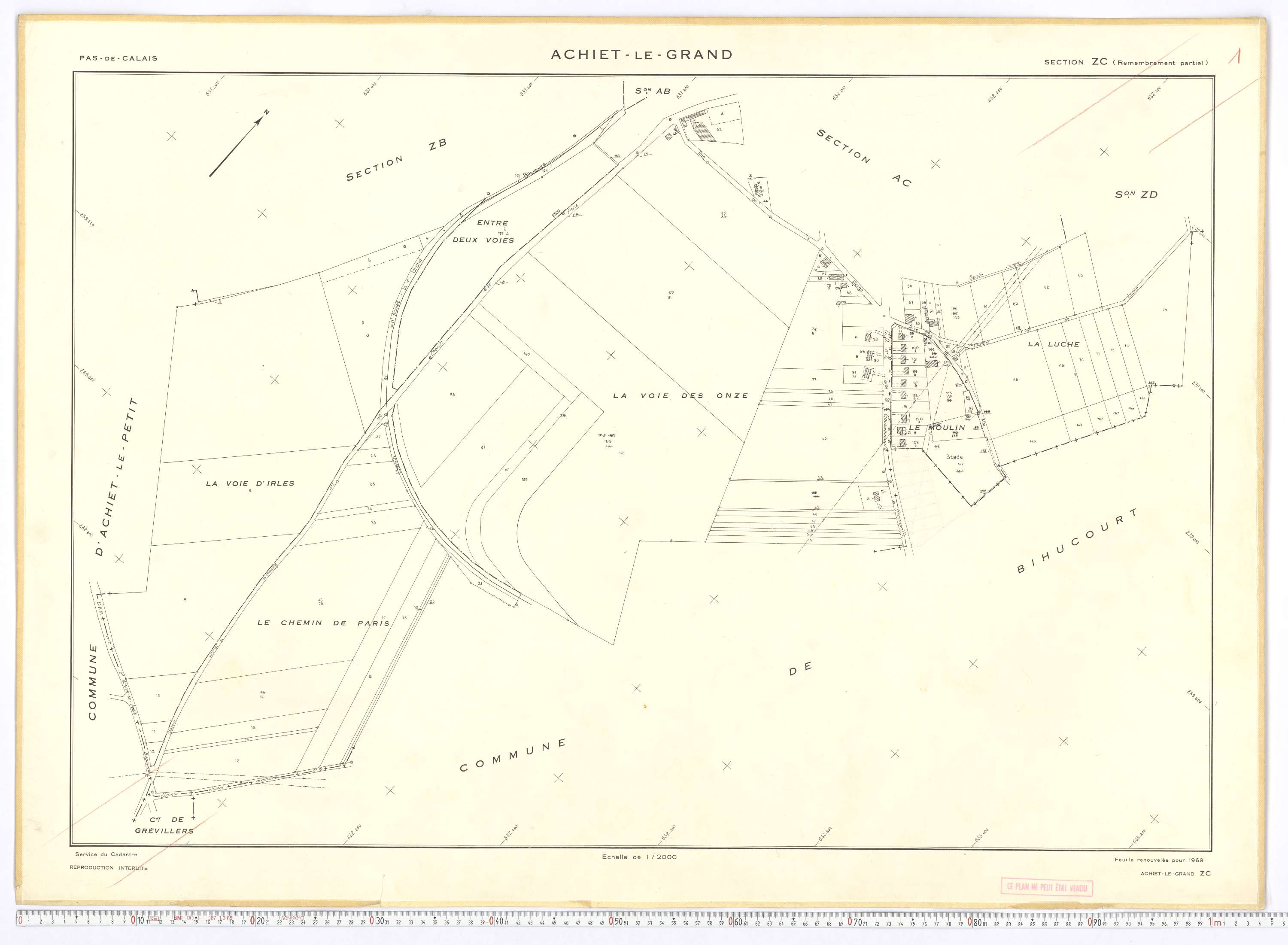 Achiet-le-Grand - Section ZC.
