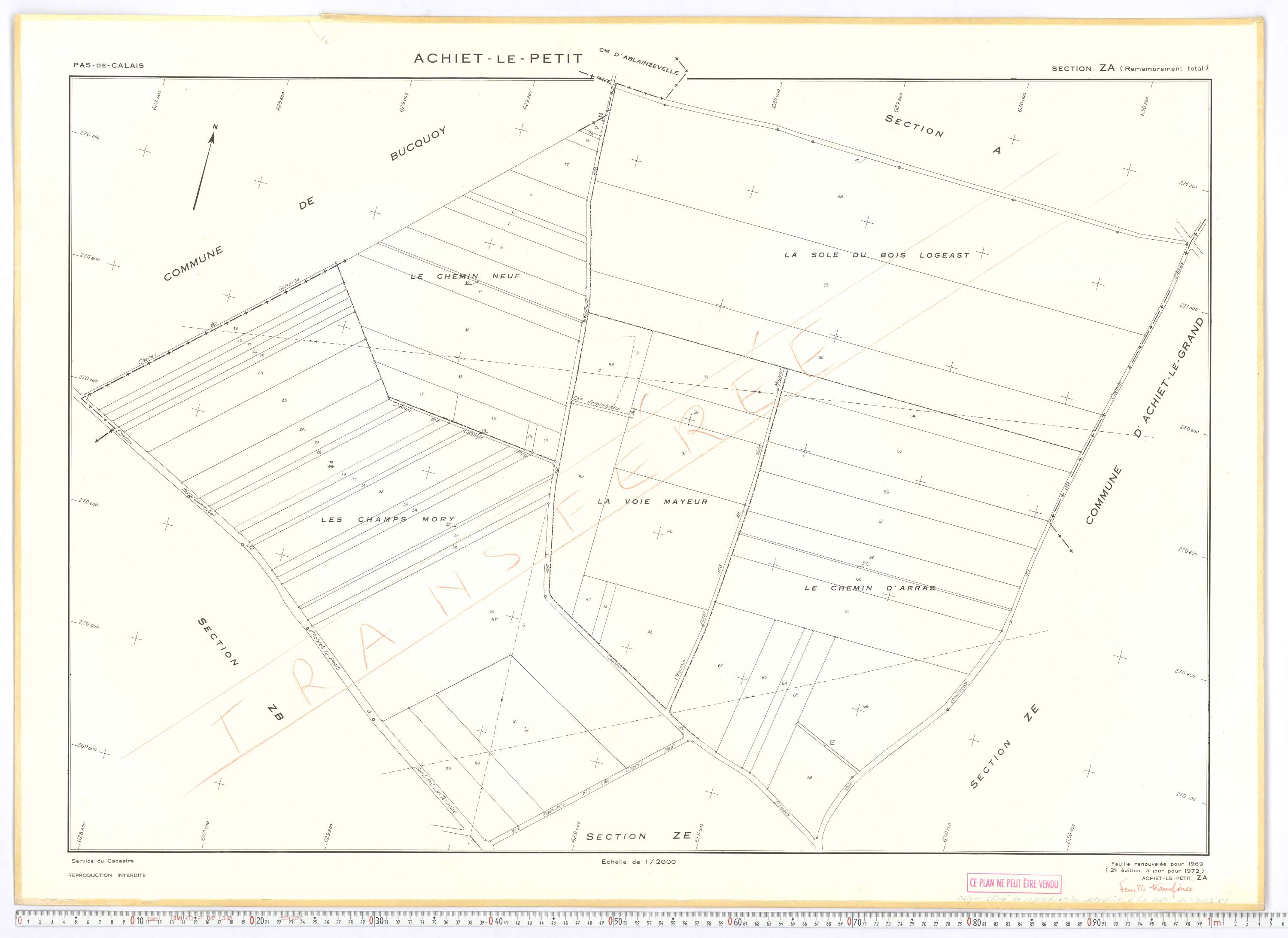 Achiet-le-Petit - Section ZA.
