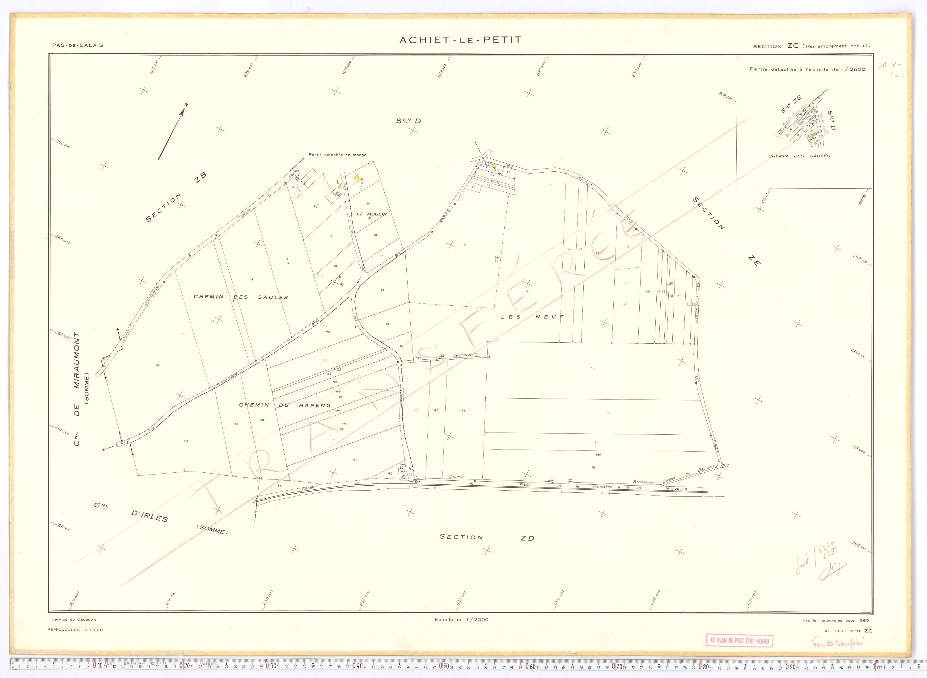 Achiet-le-Petit - Section ZC.