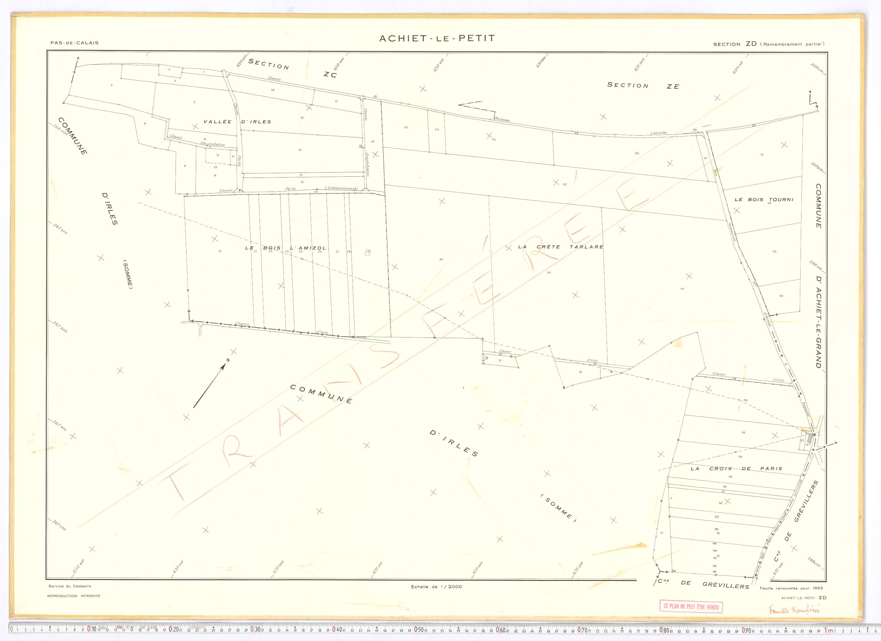 Achiet-le-Petit - Section ZD.