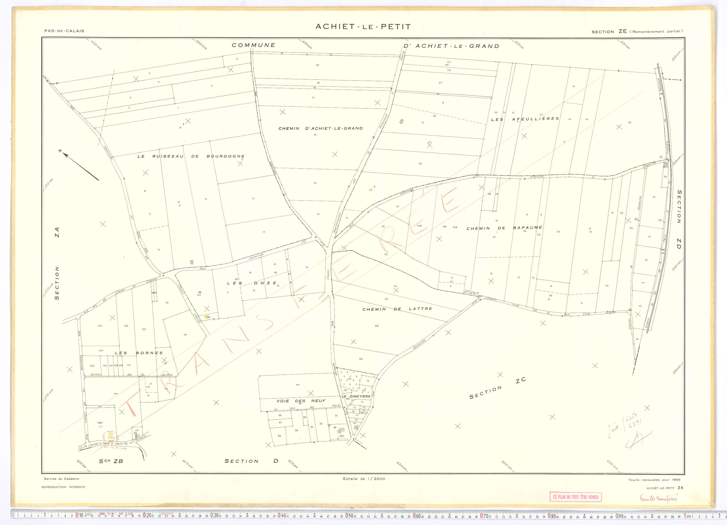 Achiet-le-Petit - Section ZE.
