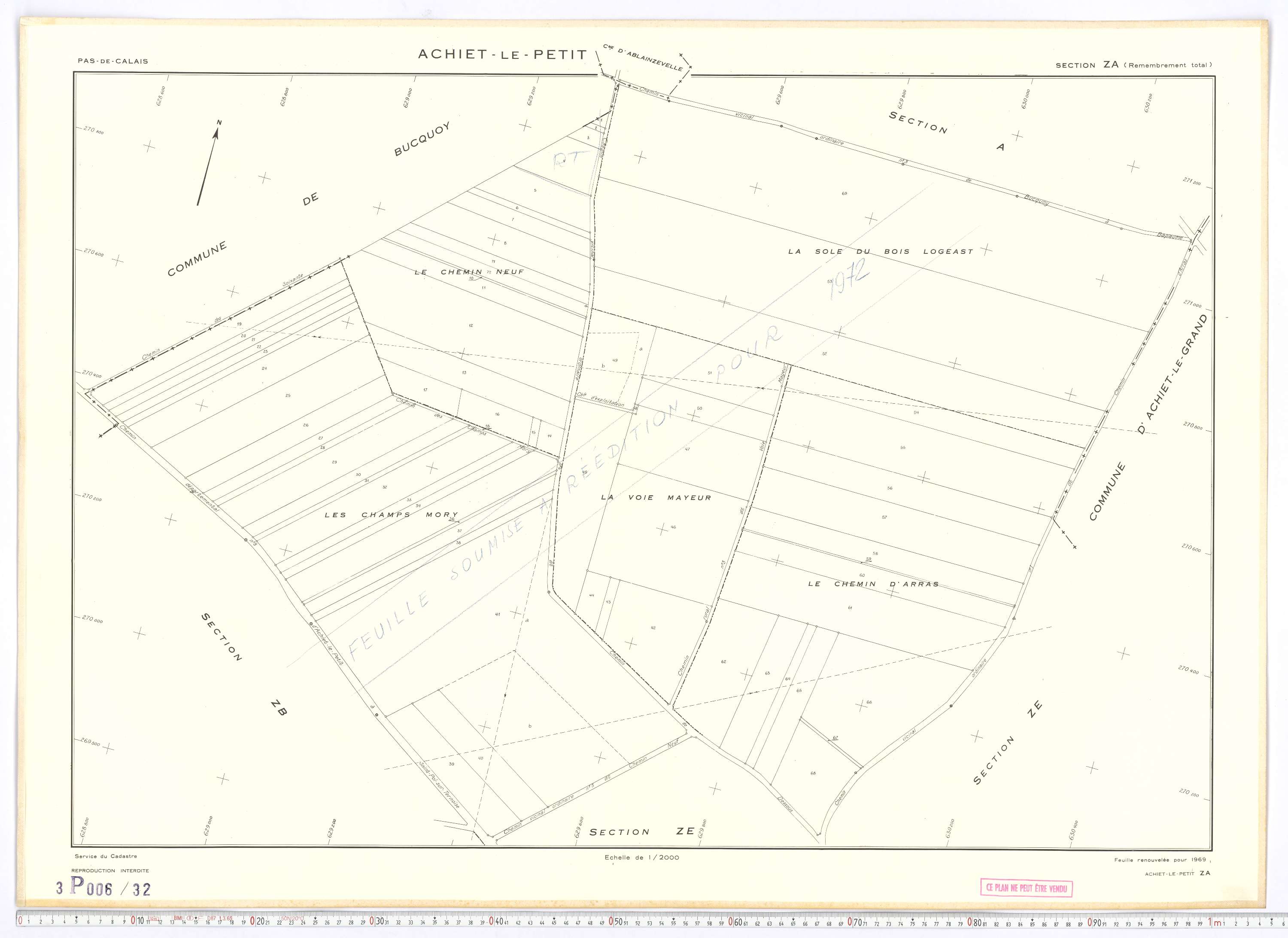 Achiet-le-Petit - Section ZA.