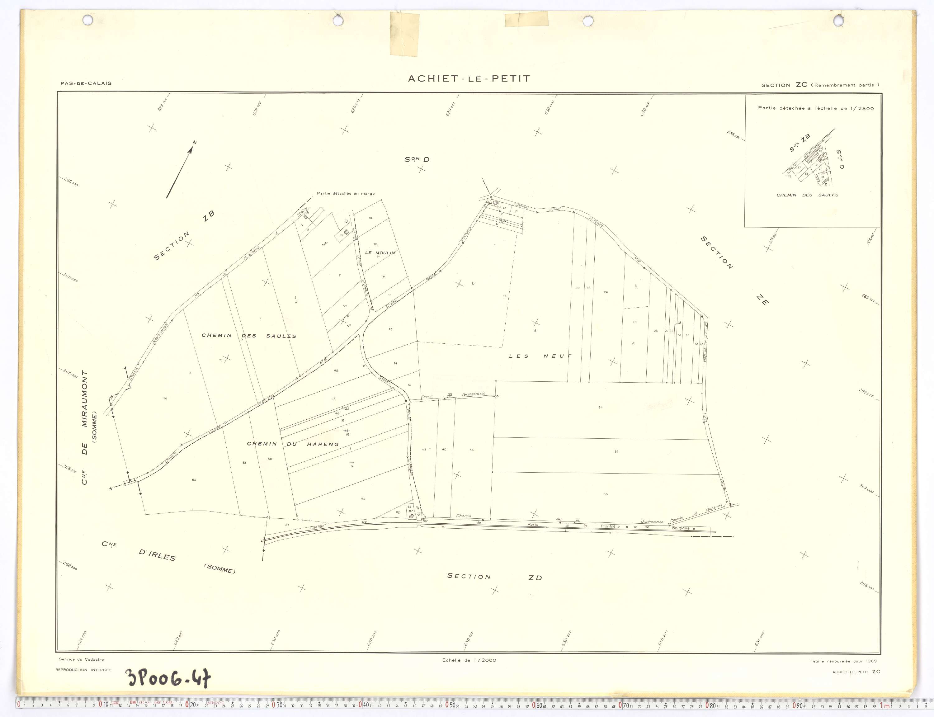 Achiet-le-Petit - Section ZC.