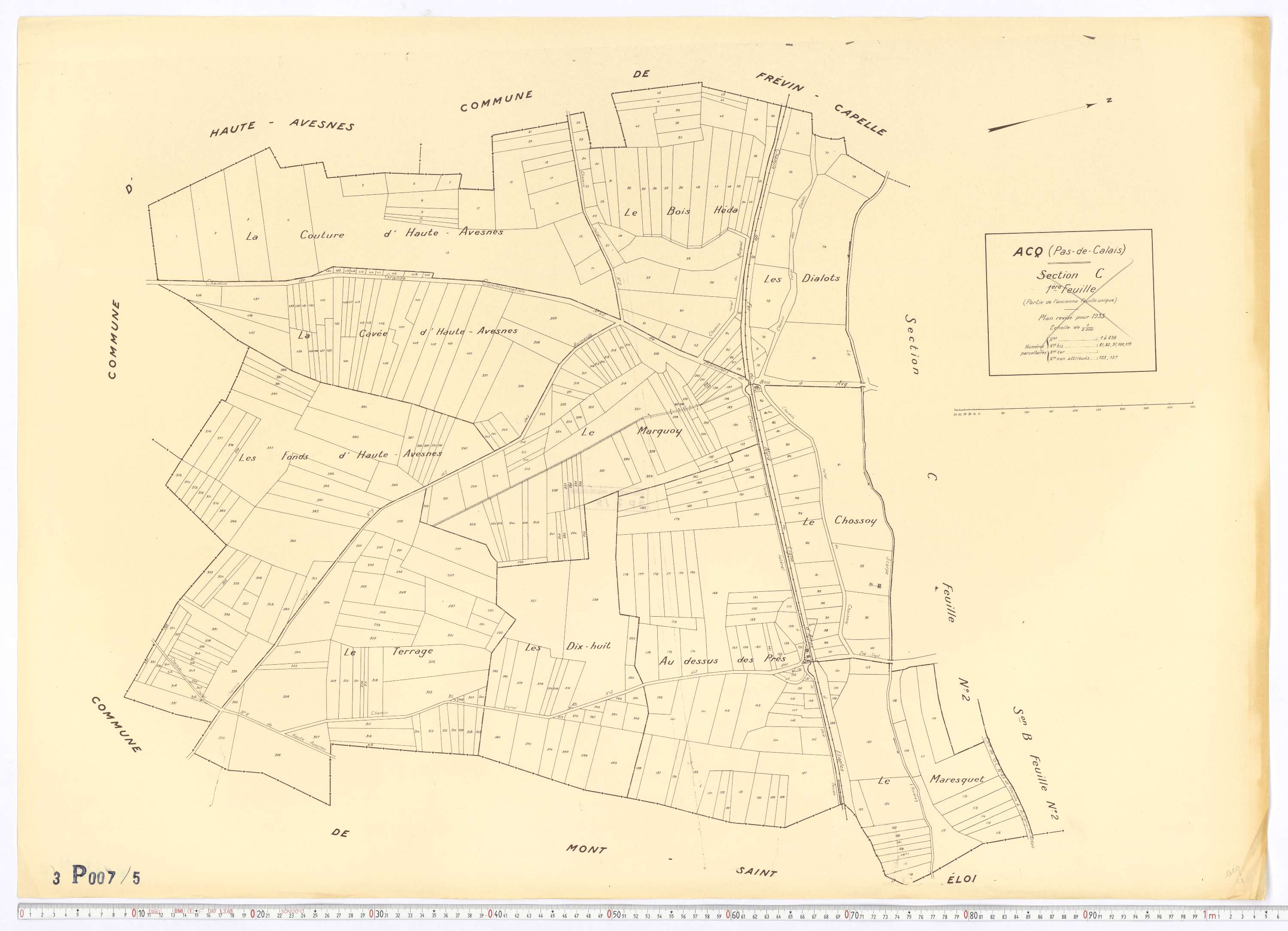 Acq - Section C, feuille 1.