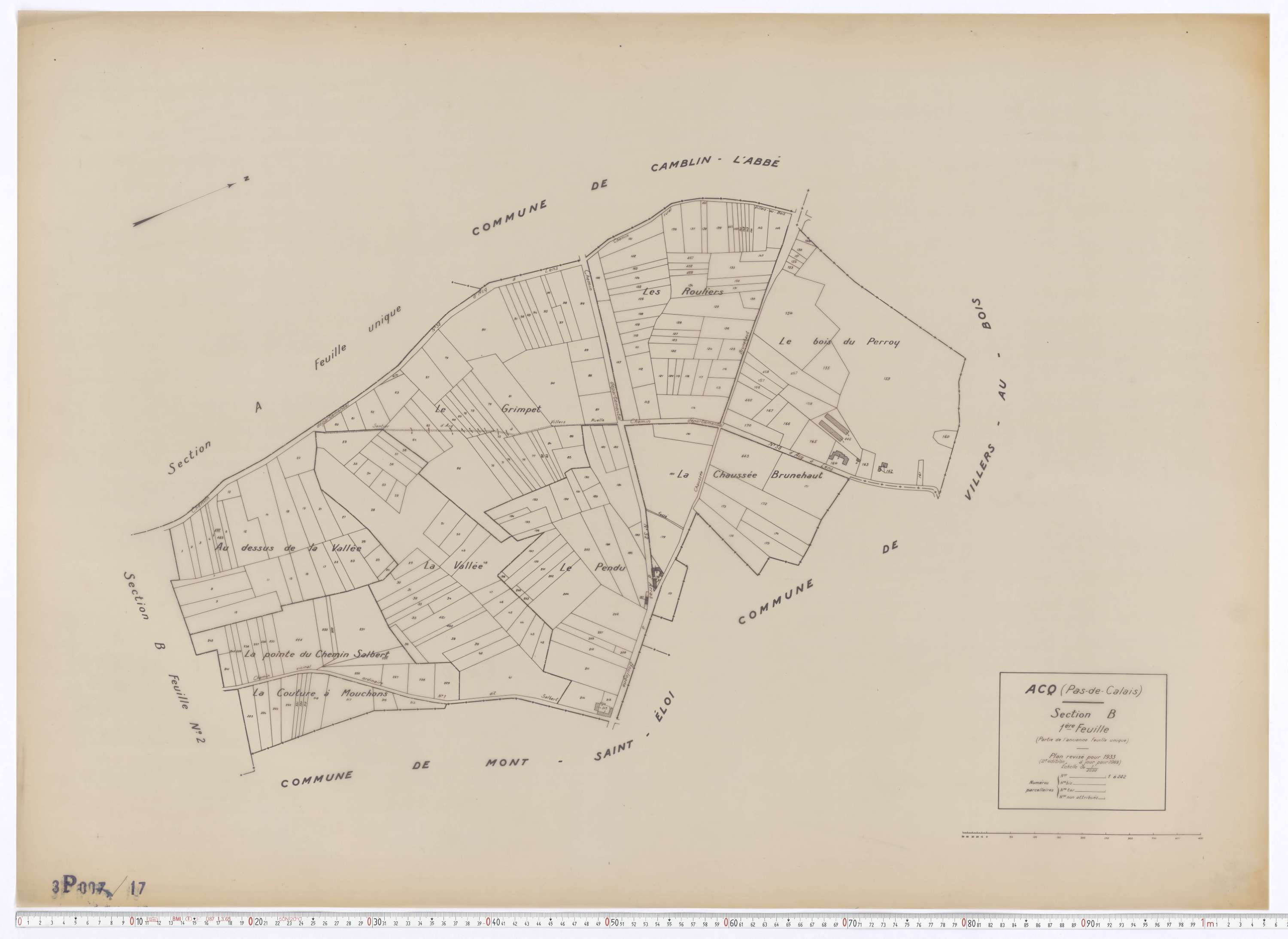 Acq - Section B, feuille 1.