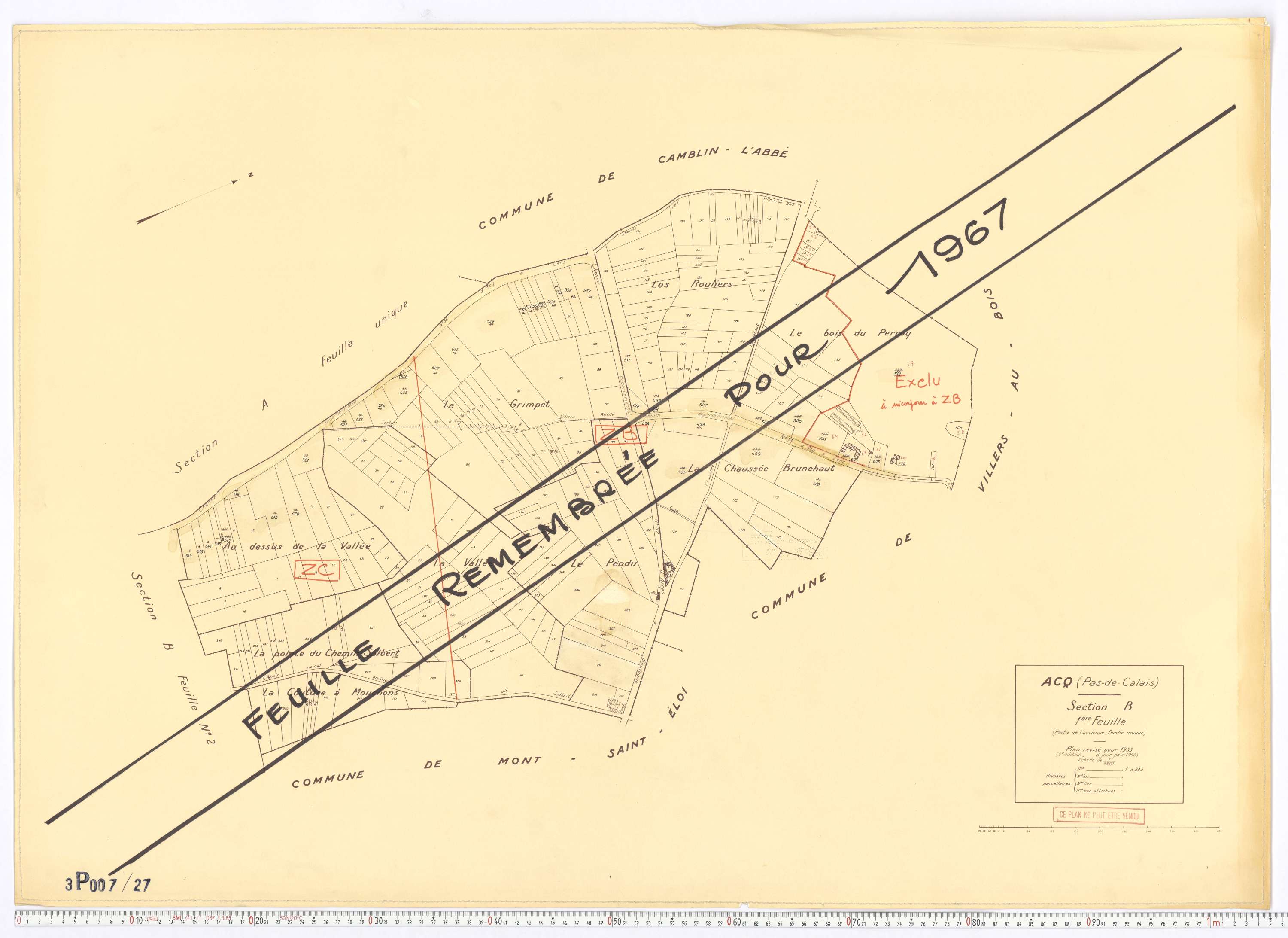 Acq - Section B, feuille 1.