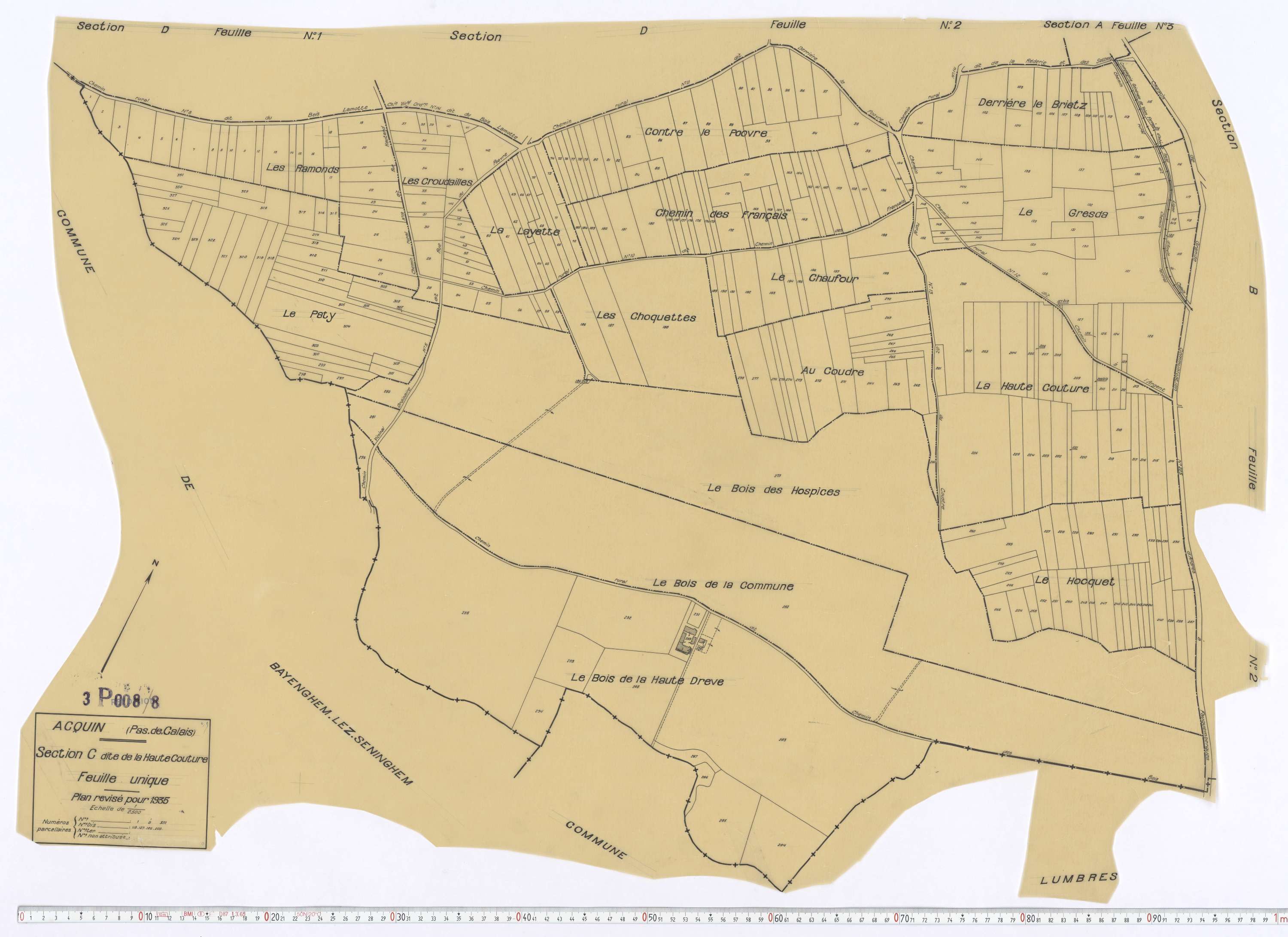 Acquin-Westbécourt - Section C.