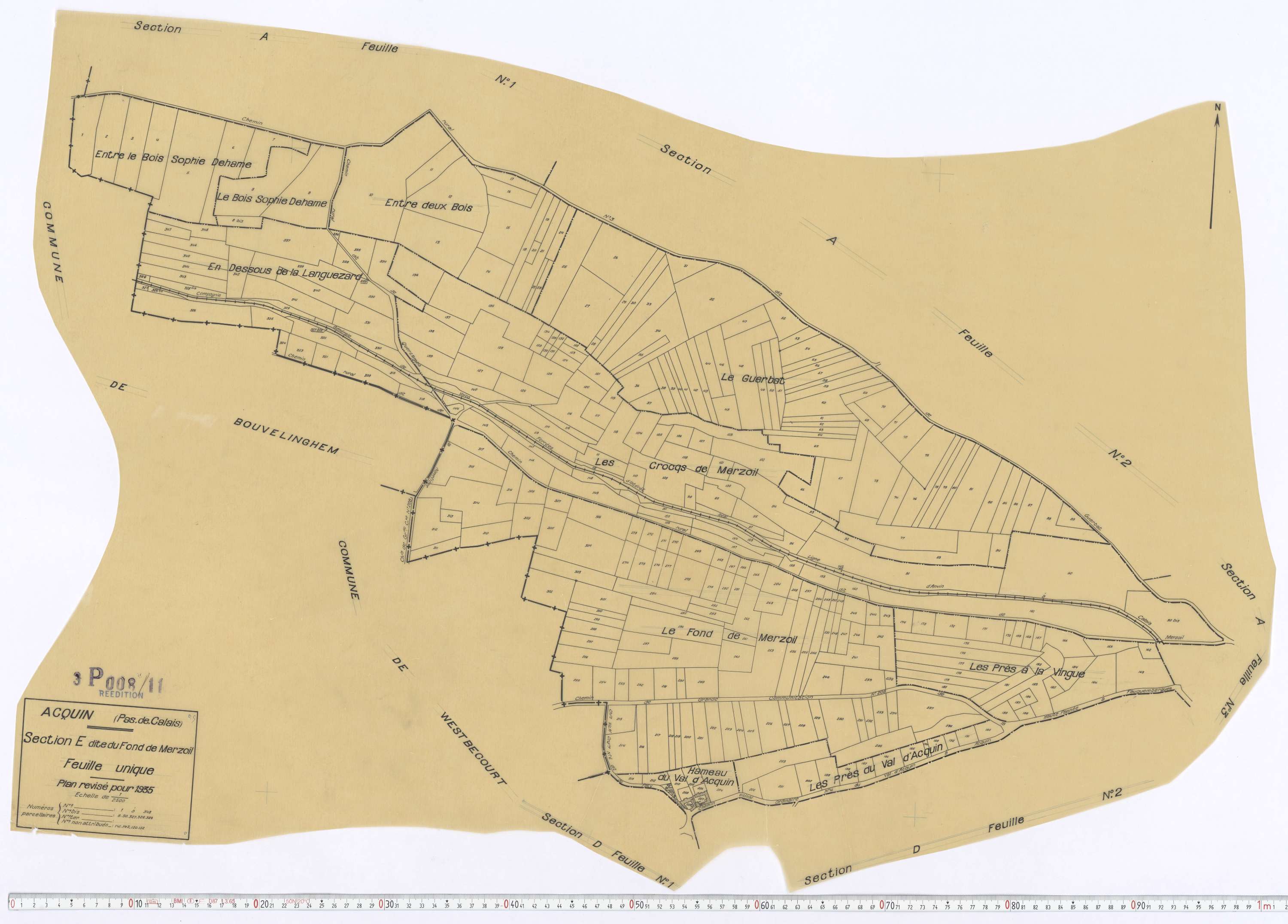 Acquin-Westbécourt - Section E.