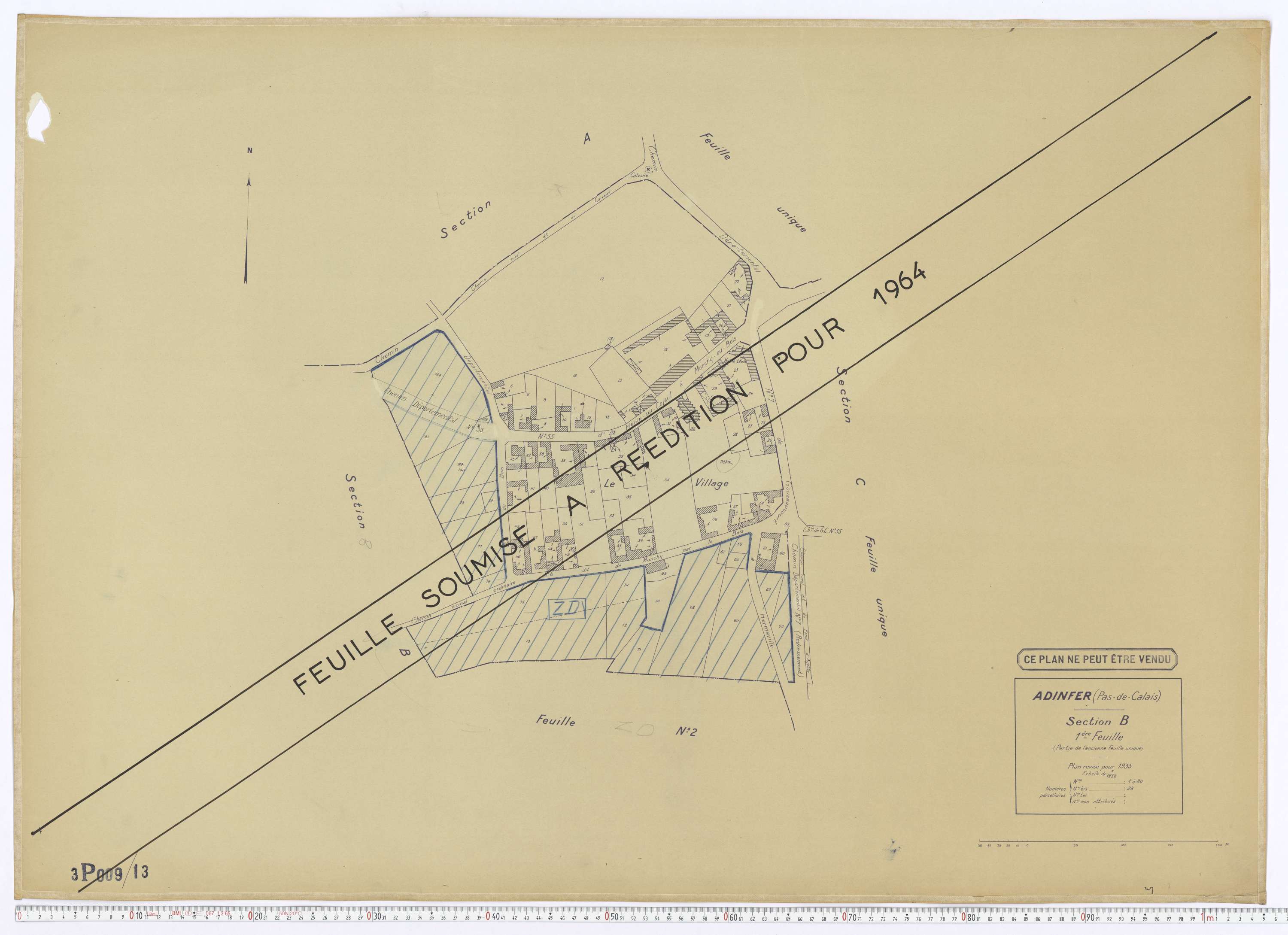 Adinfer - Section B, feuille 1.