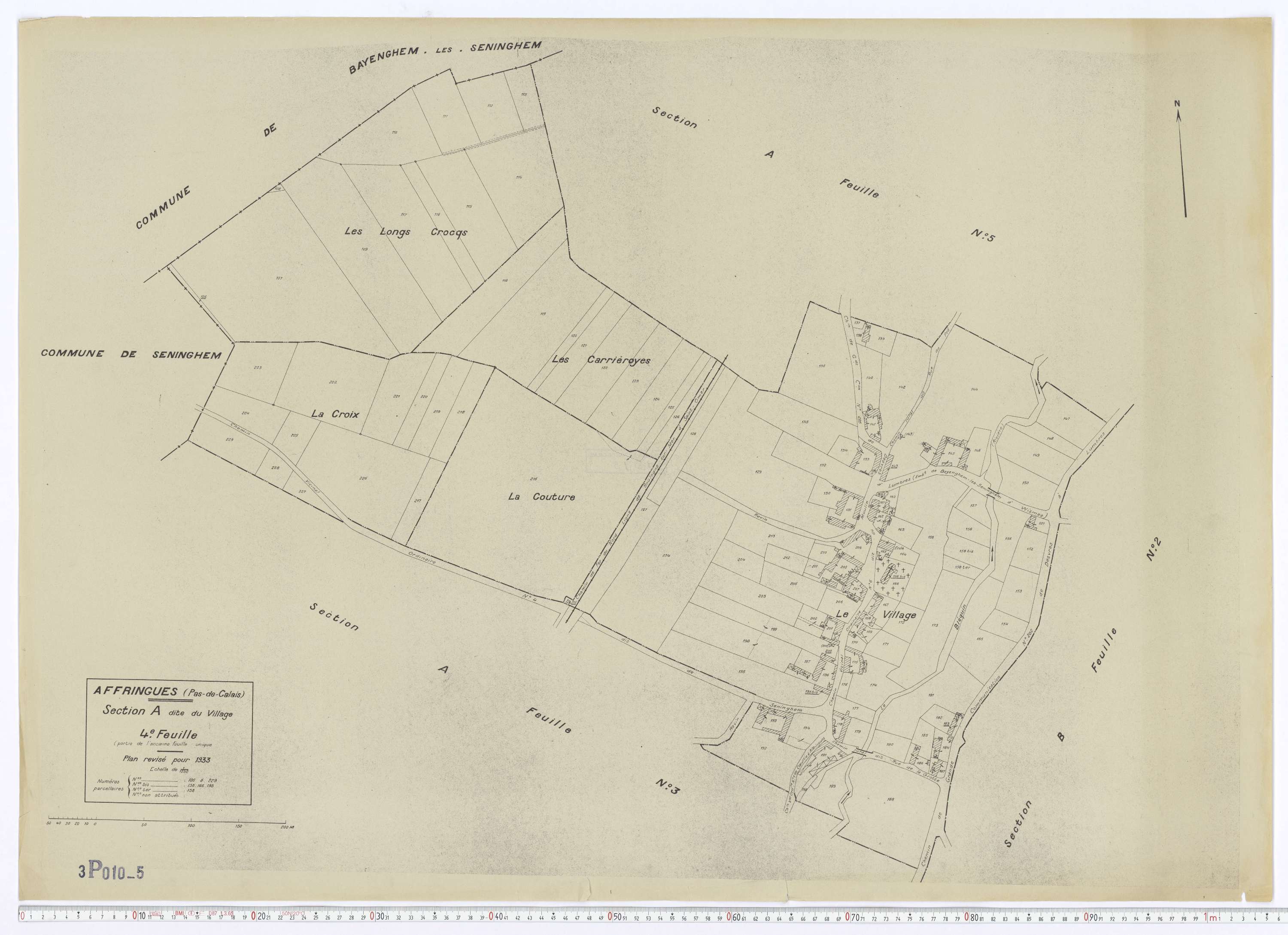 Affringues - Section A, feuille 4.