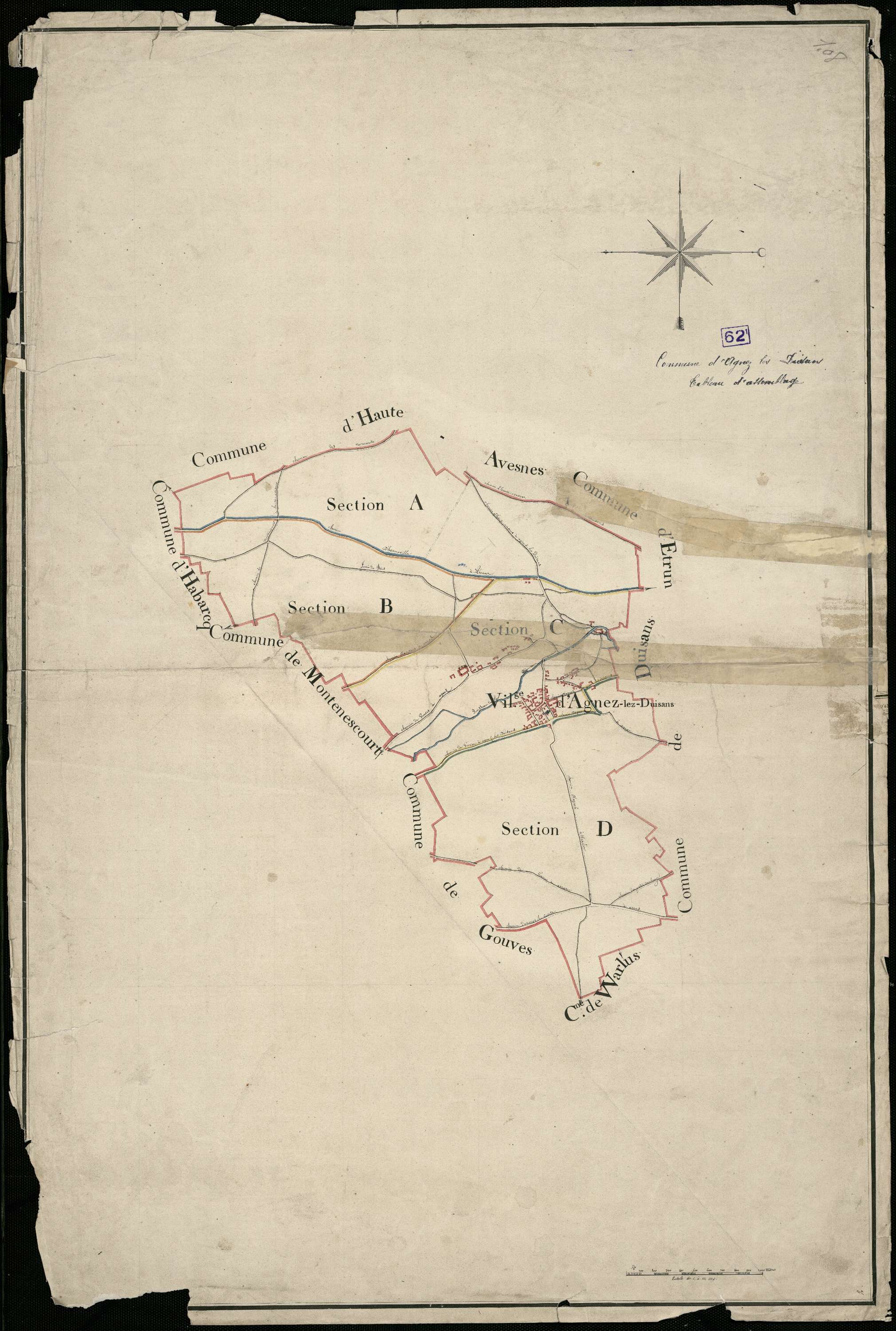 Agnez-lès-Duisans - Tableau d'assemblage