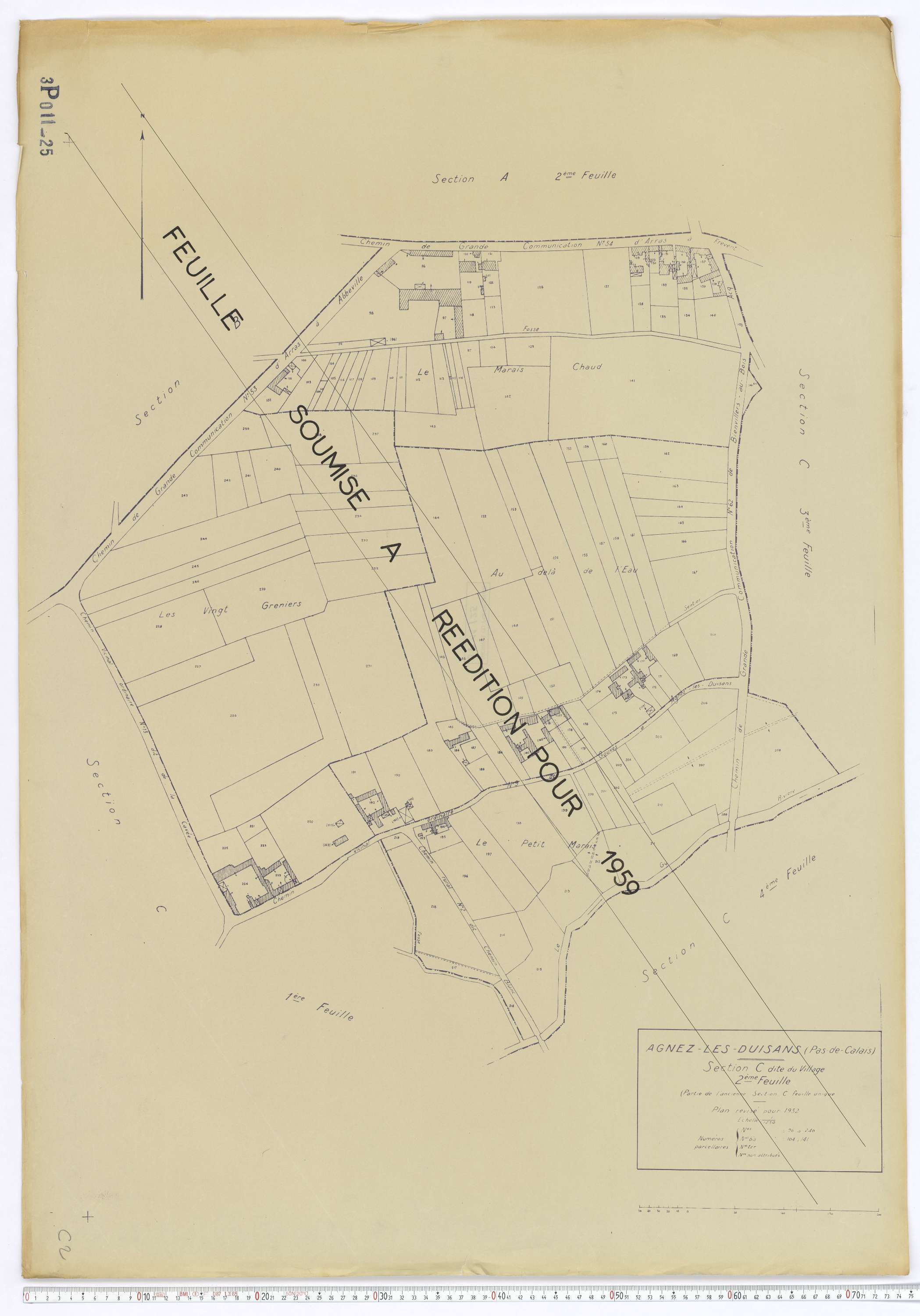 Agnez-lès-Duisans - Section C, feuille 2.