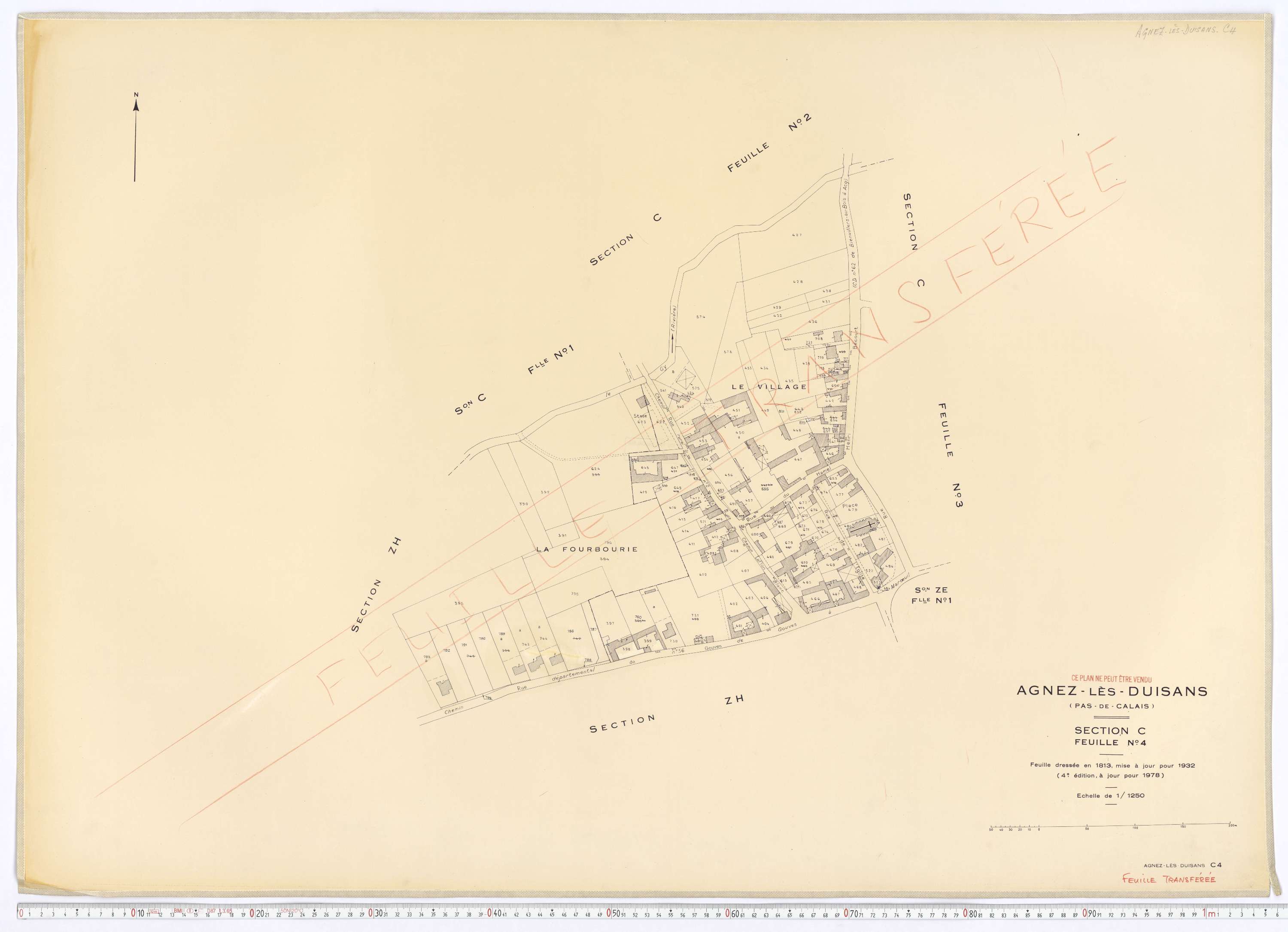 Agnez-lès-Duisans - Section C, feuille 4.