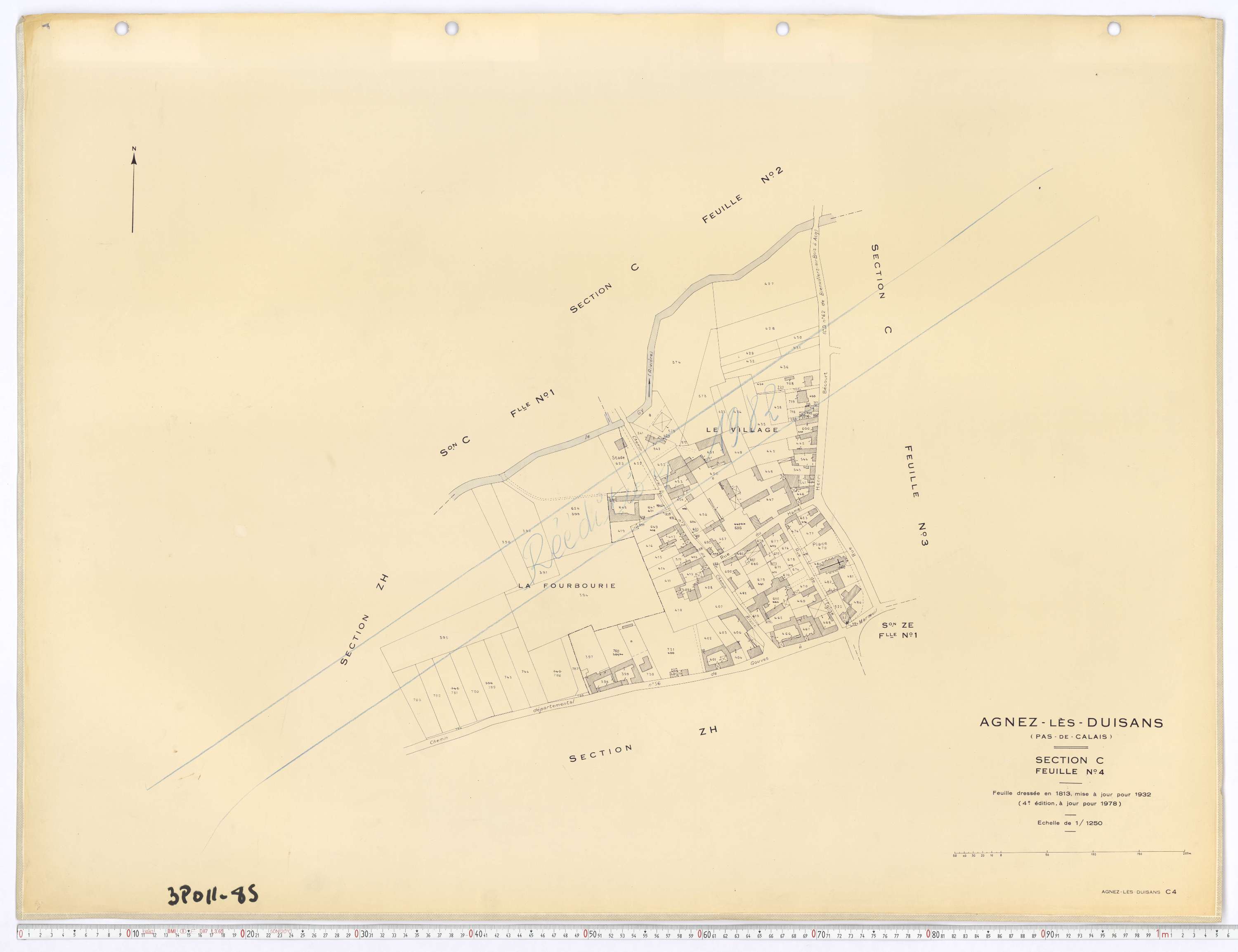 Agnez-lès-Duisans - Section C, feuille 4.