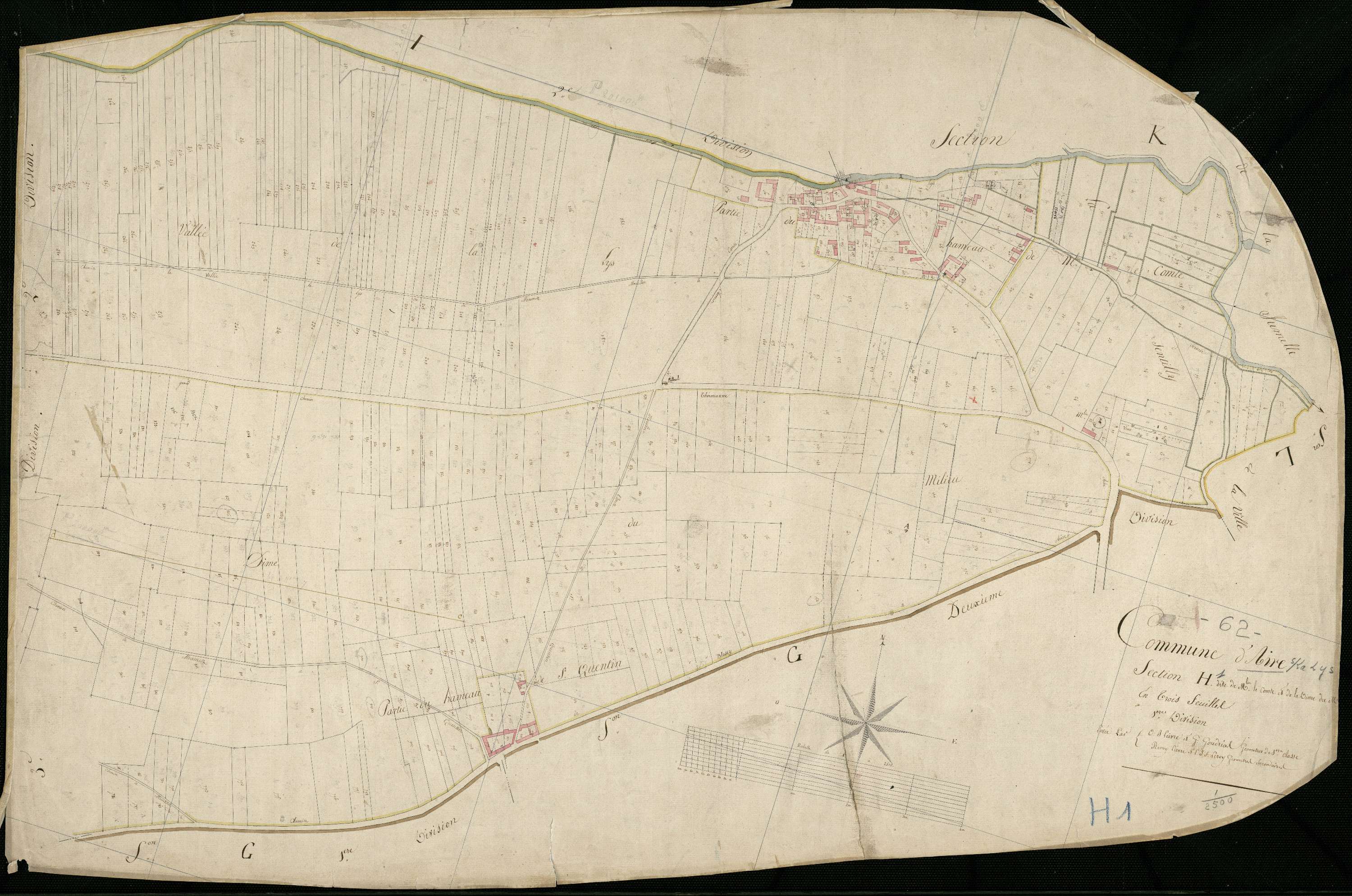 Aire-sur-la-Lys - Section H, 1re feuille