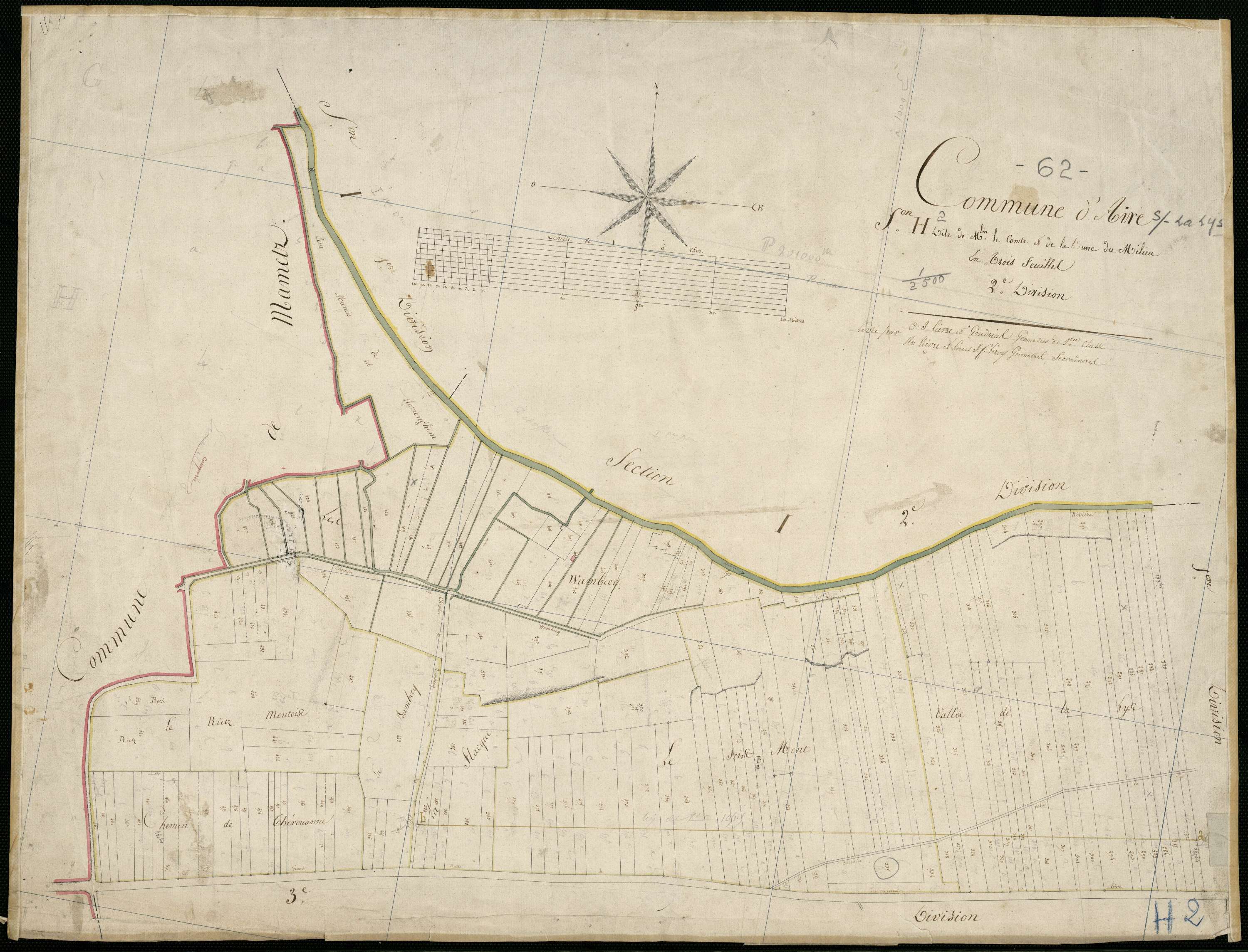 Aire-sur-la-Lys - Section H, 2e feuille