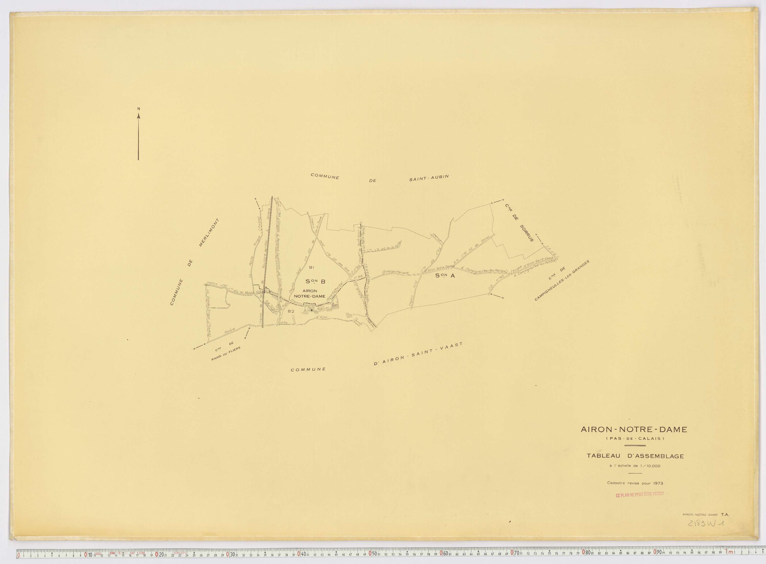 Airon-Notre-Dame - Tableau d'assemblage.