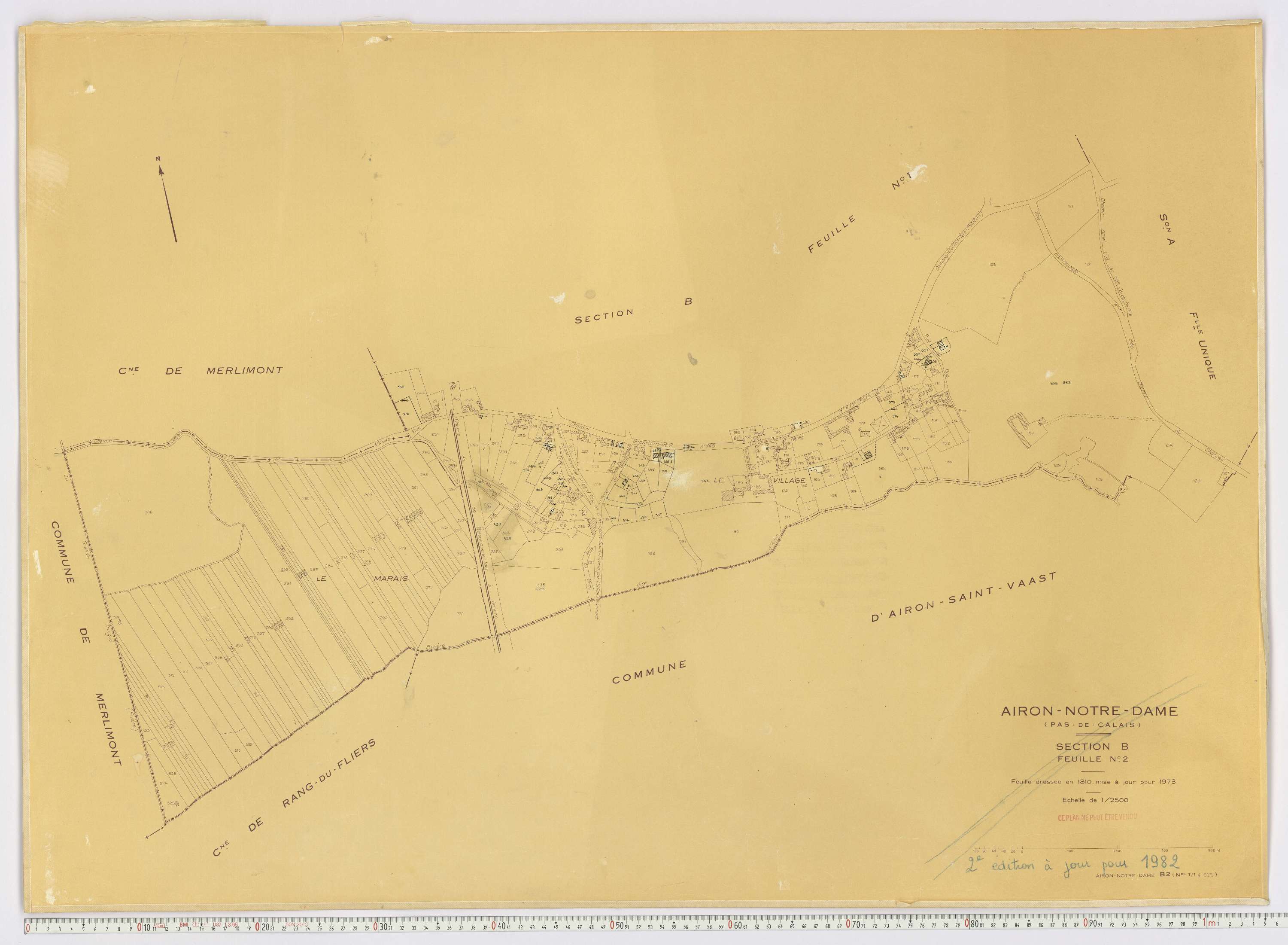 Airon-Notre-Dame - Section B, feuille 2.