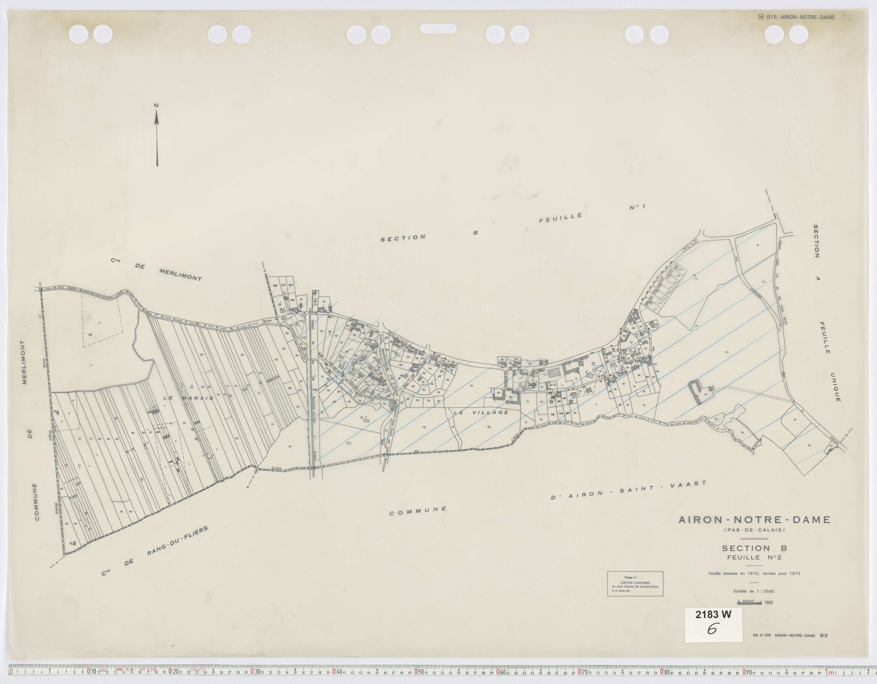 Airon-Notre-Dame - Section B, feuille 2.
