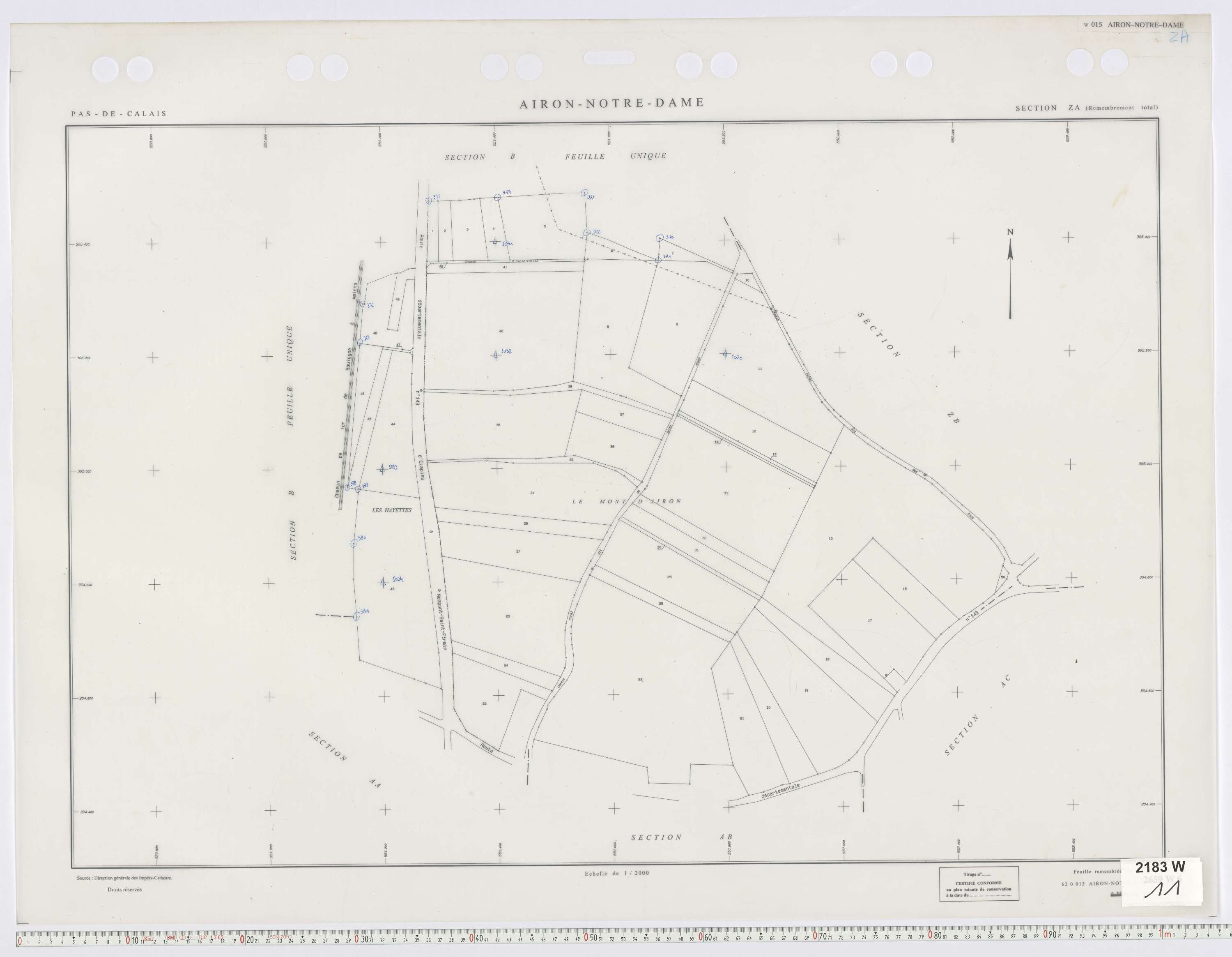 Airon-Notre-Dame - Section ZA.