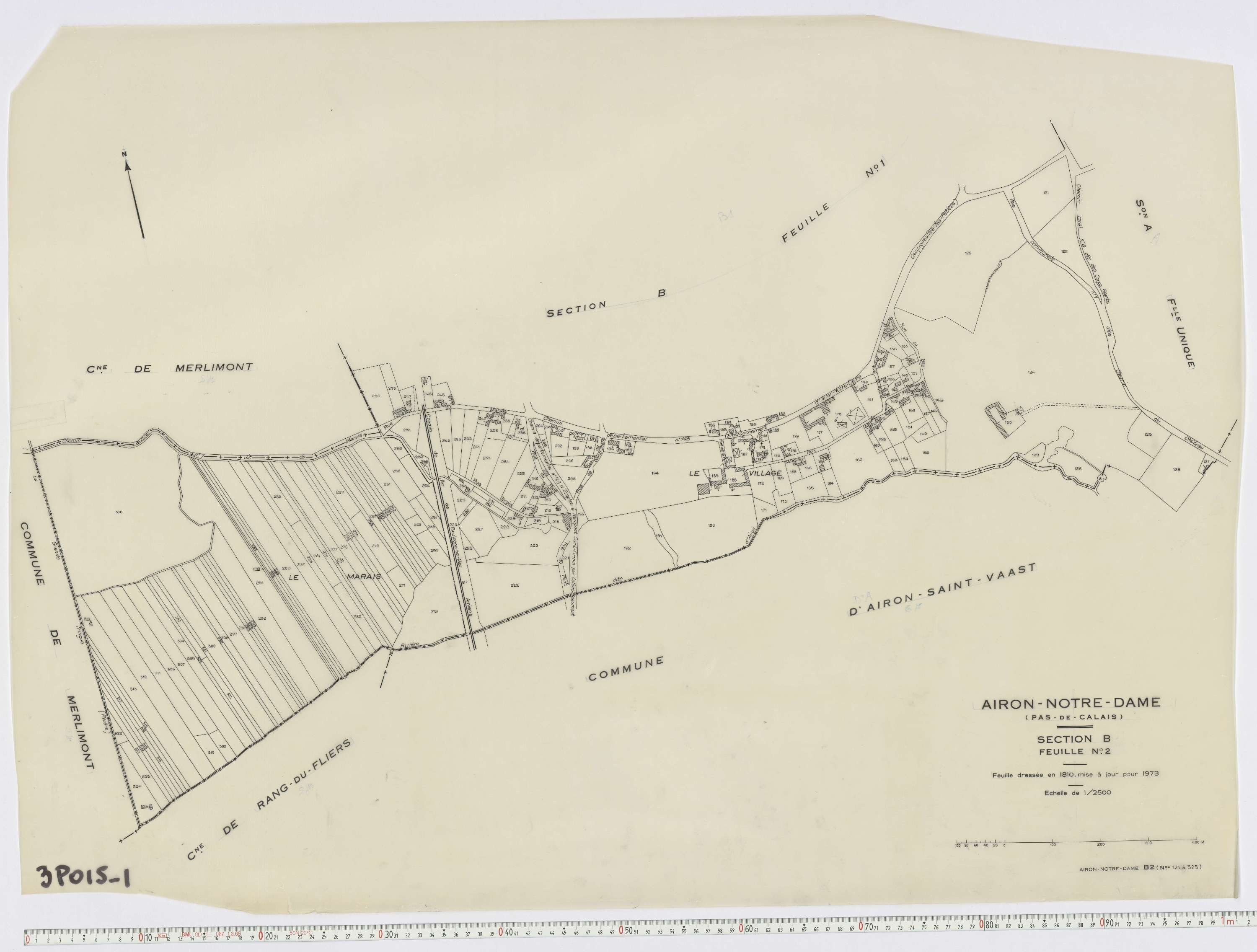 Airon-Notre-Dame - Section B, feuille 2.