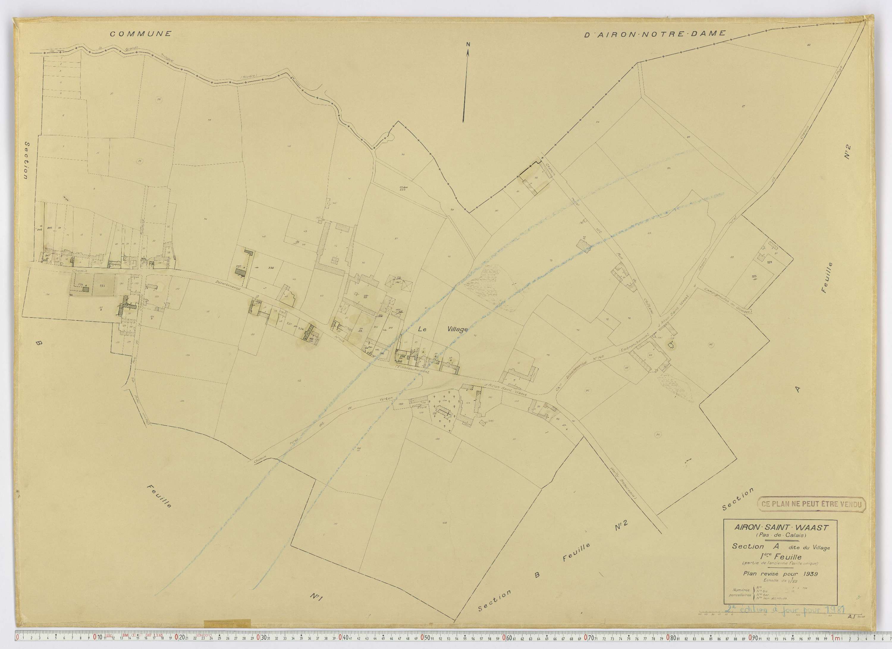 Airon-Saint-Vaast - Section A, feuille 1.
