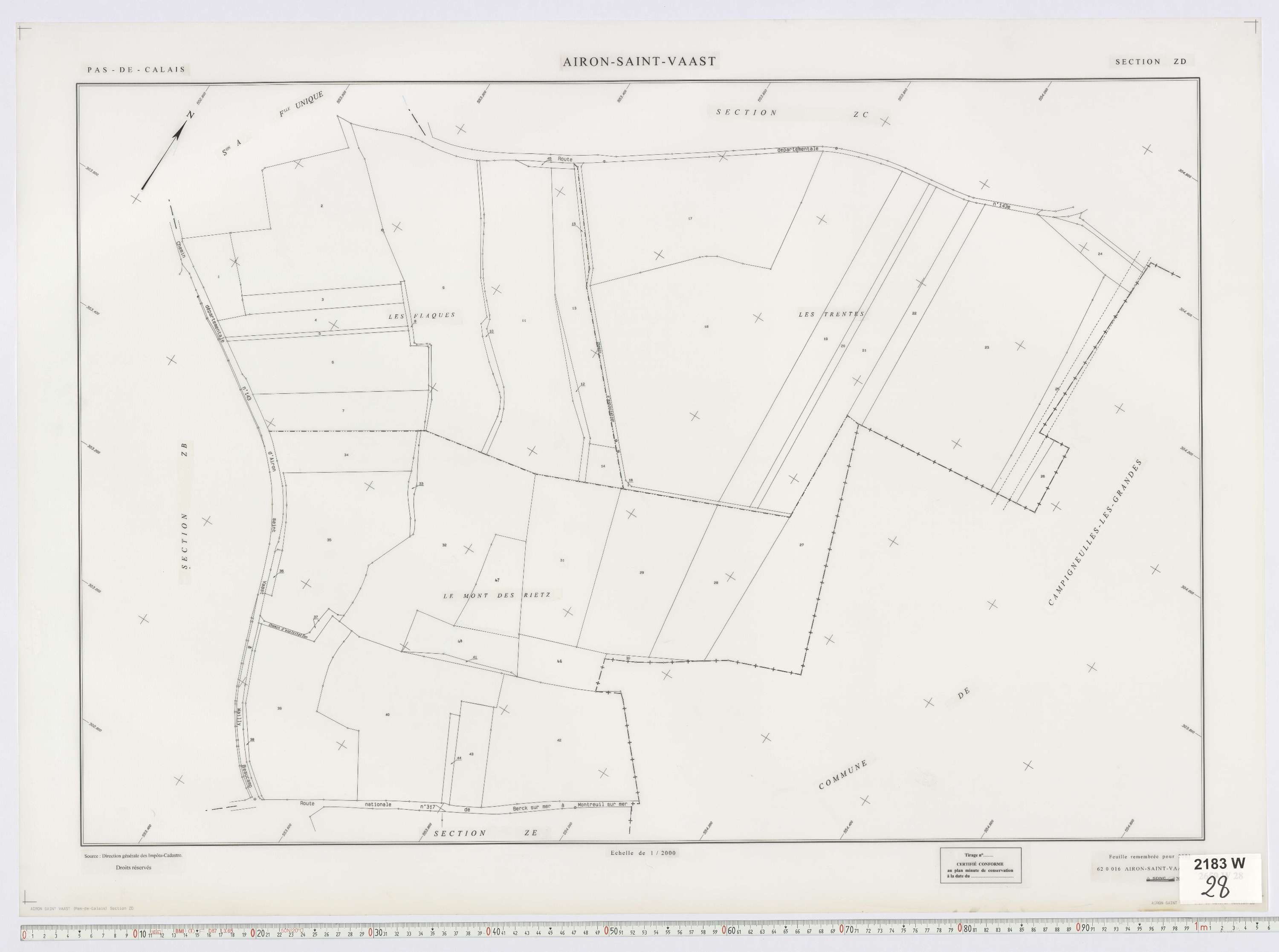 Airon-Saint-Vaast - Section ZD.