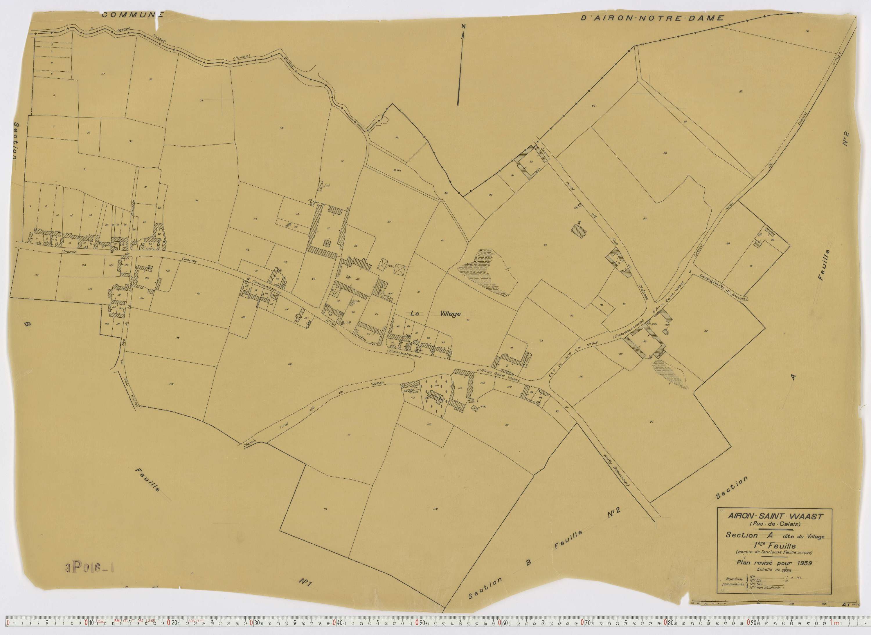 Airon-Saint-Vaast - Section A, feuille 1.