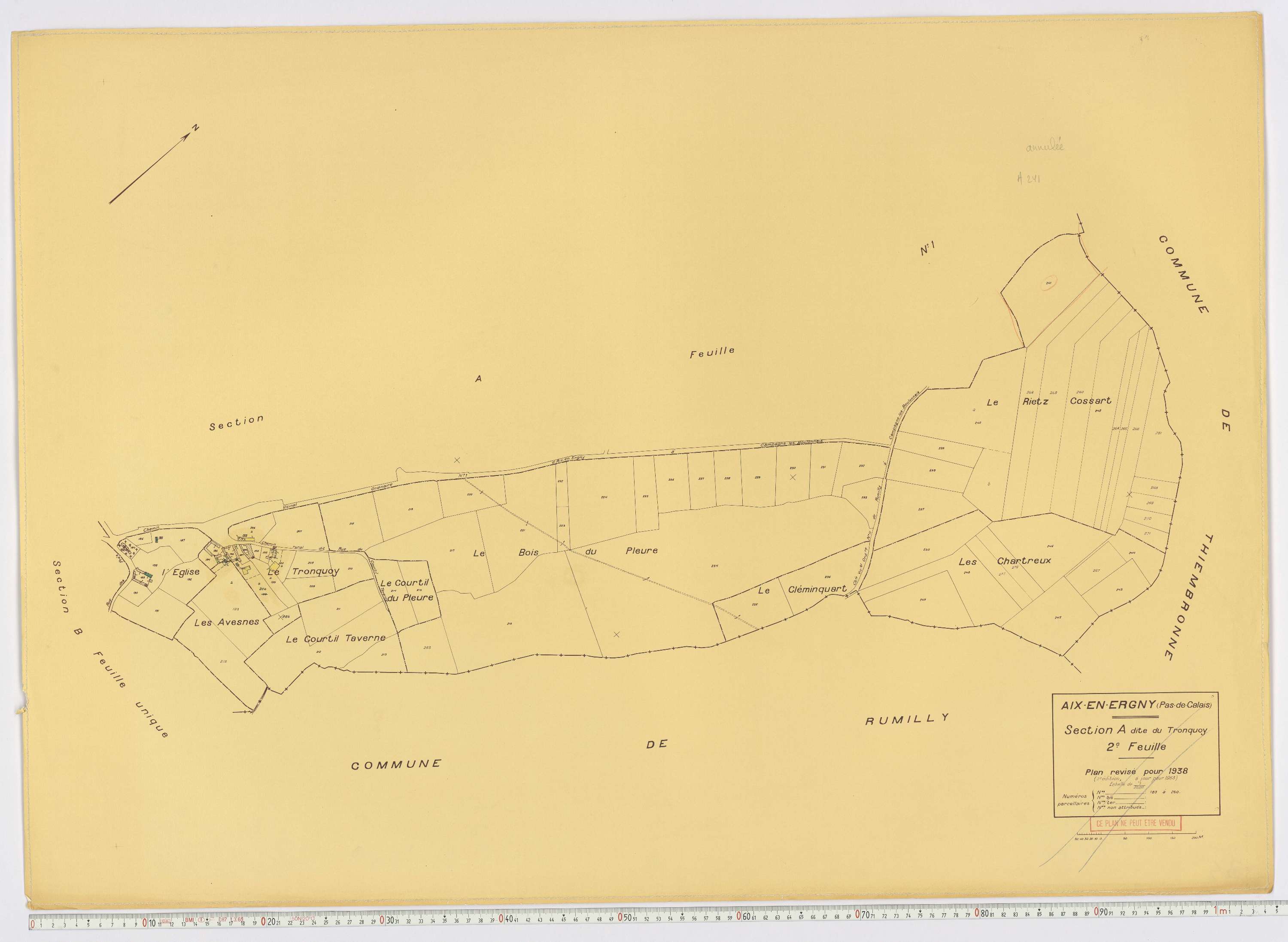 Aix-en-Ergny - Section A, feuille 2.