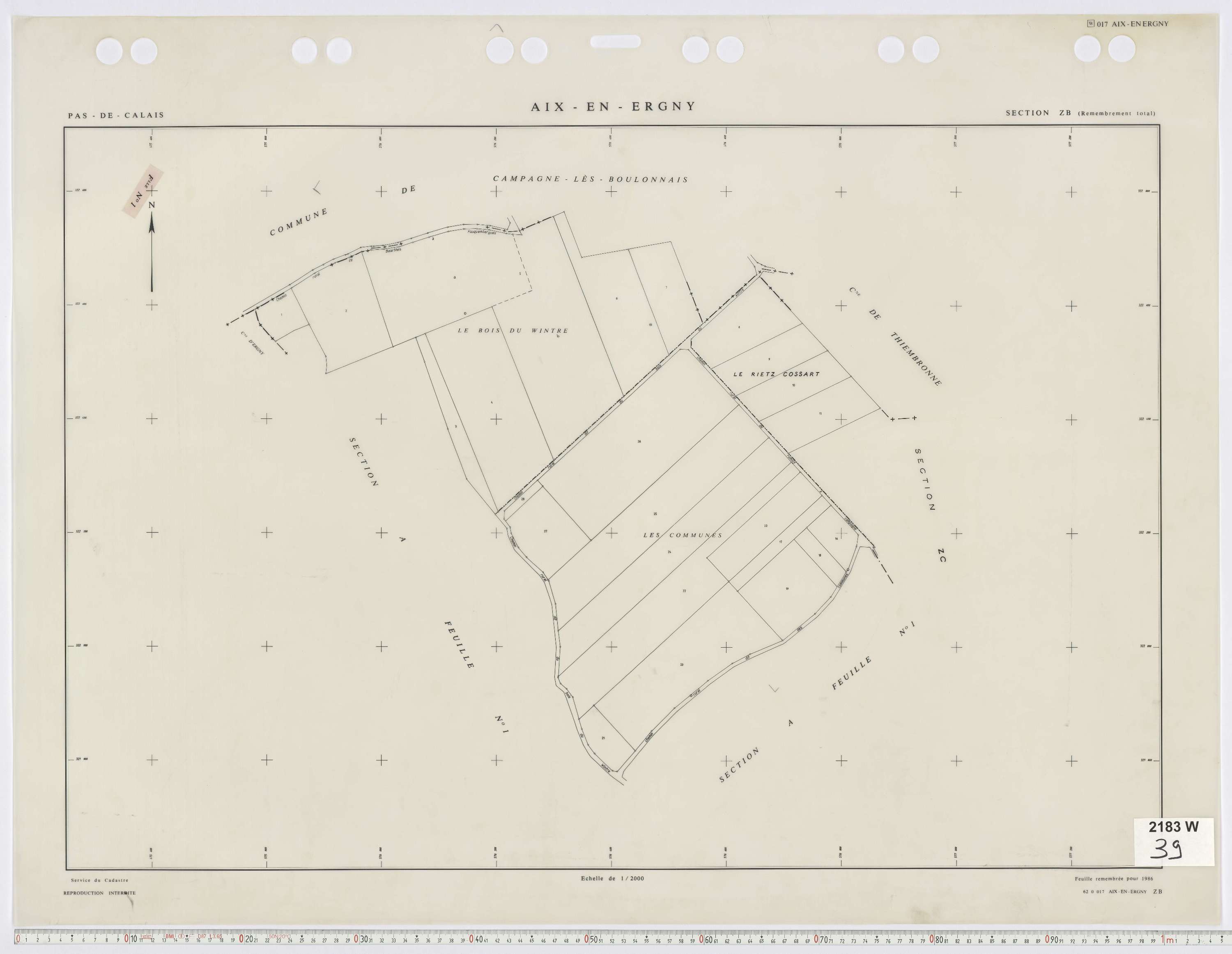 Aix-en-Ergny - Section ZB.