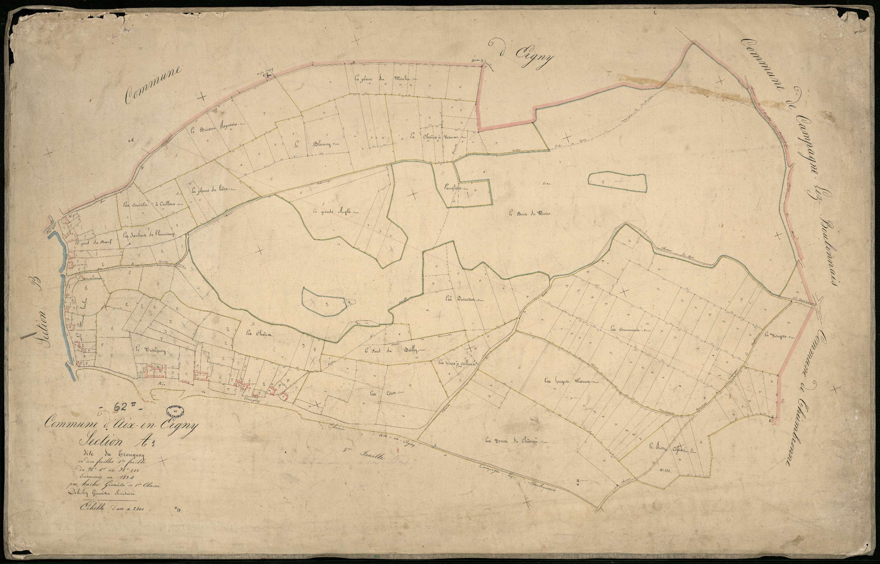 Aix-en-Ergny - Section A, 1re feuille