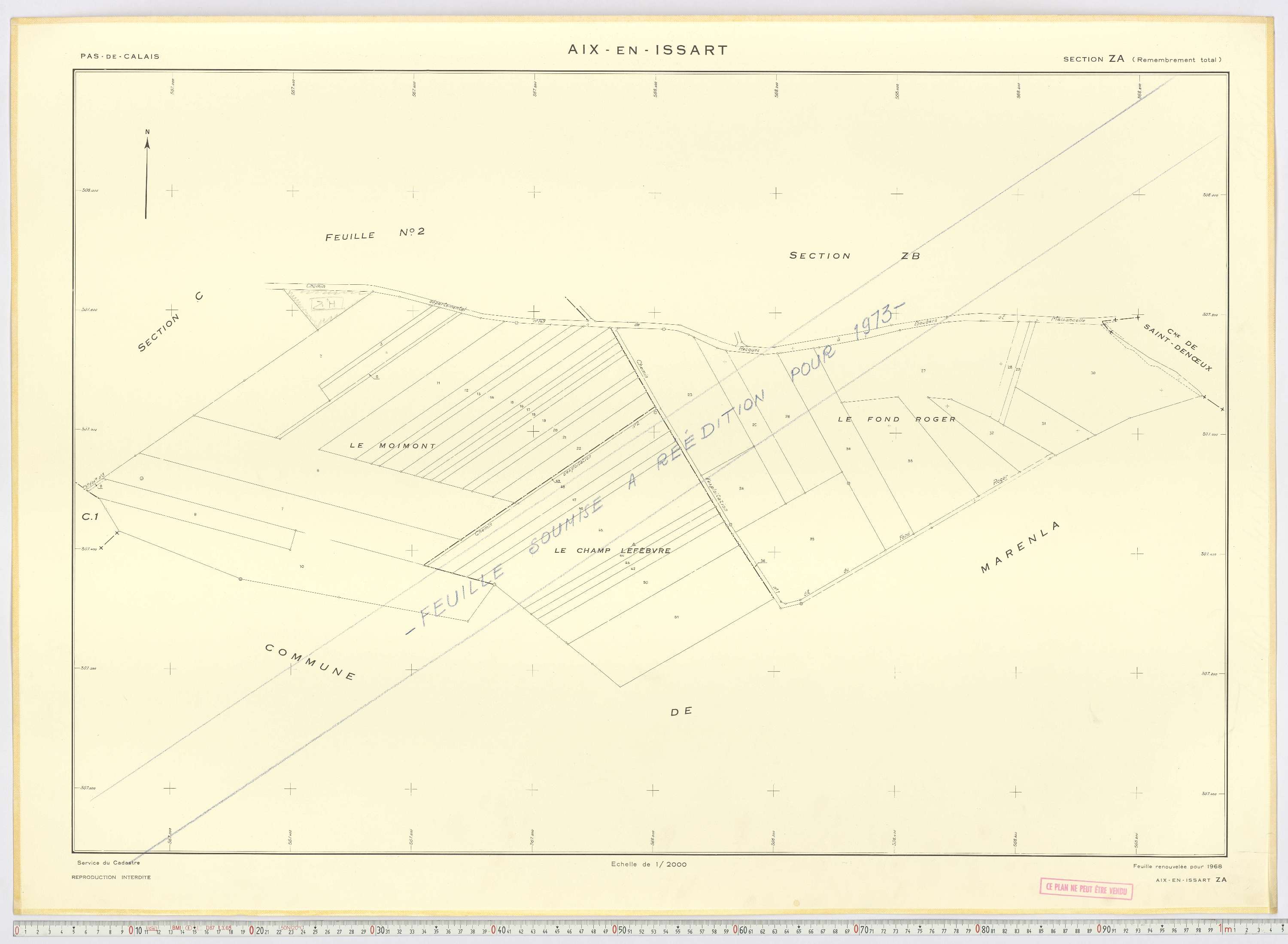 Aix-en-Issart - Section ZA.