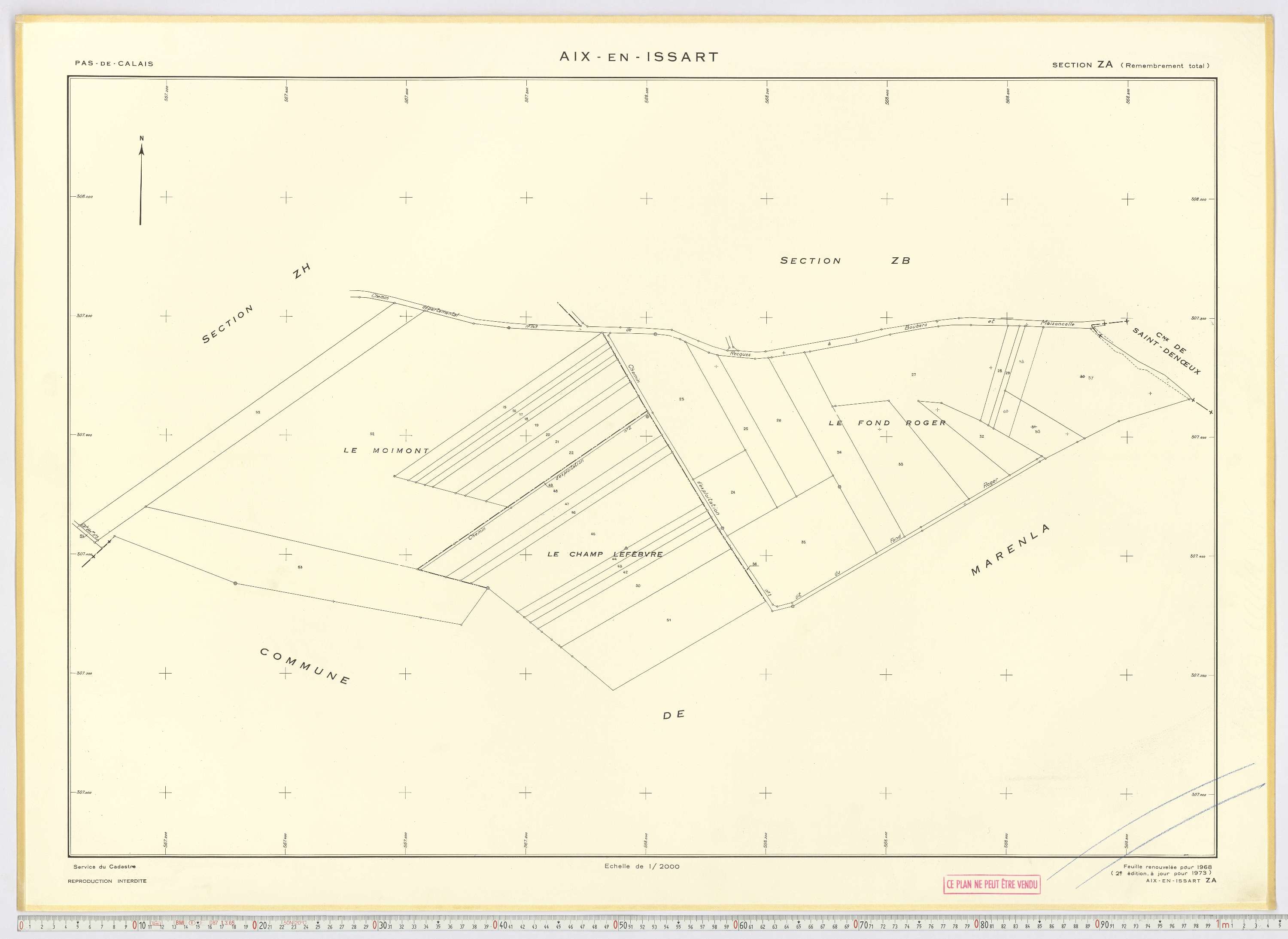 Aix-en-Issart - Section ZA.
