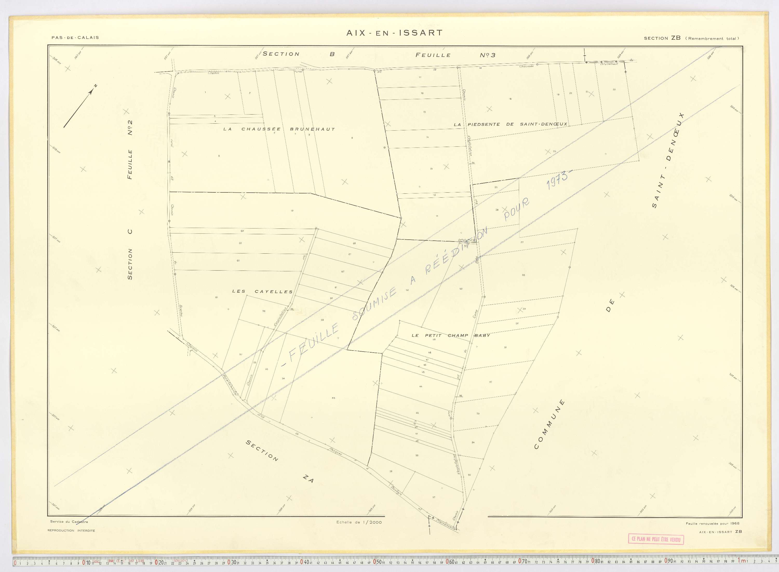 Aix-en-Issart - Section ZB.