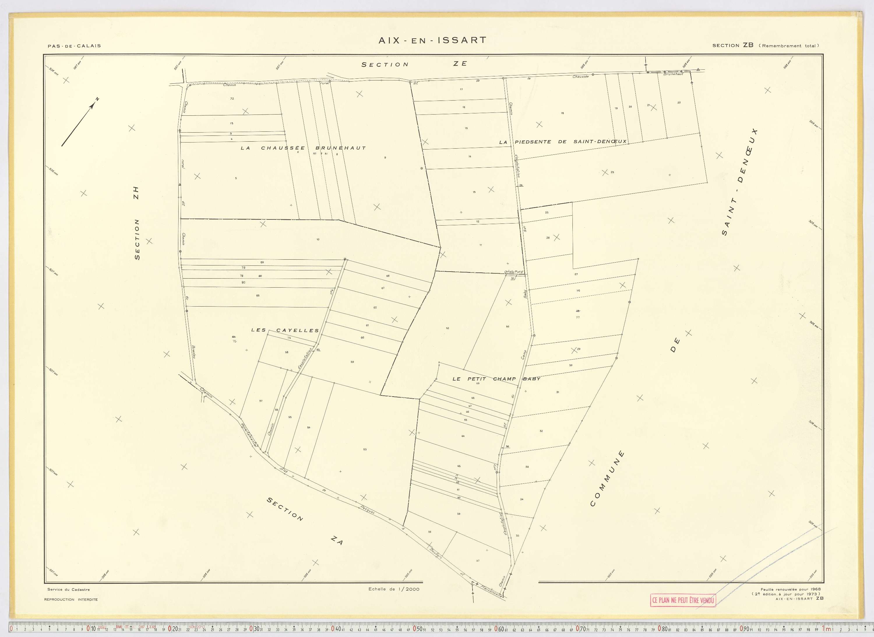 Aix-en-Issart - Section ZB.