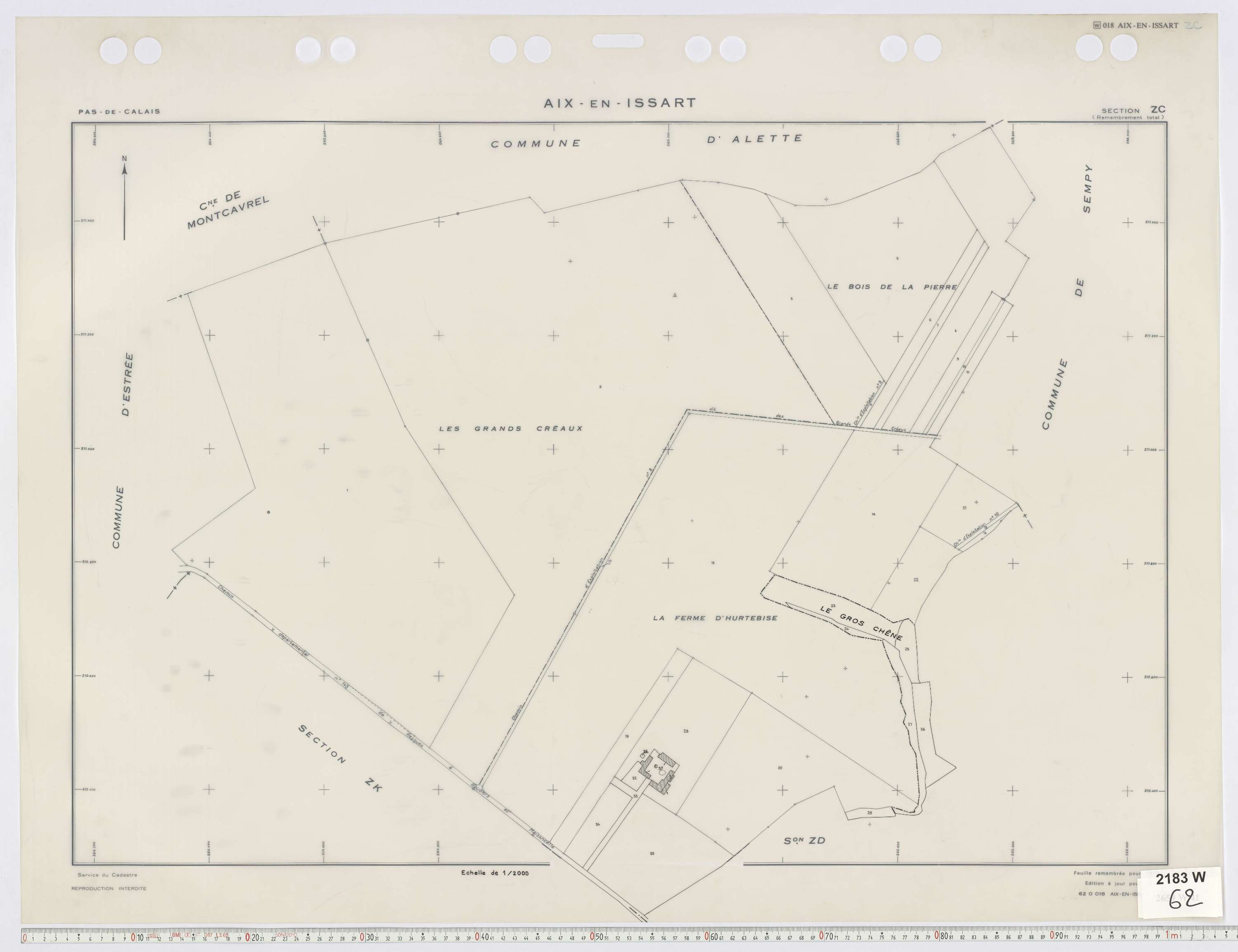 Aix-en-Issart - Section ZC.