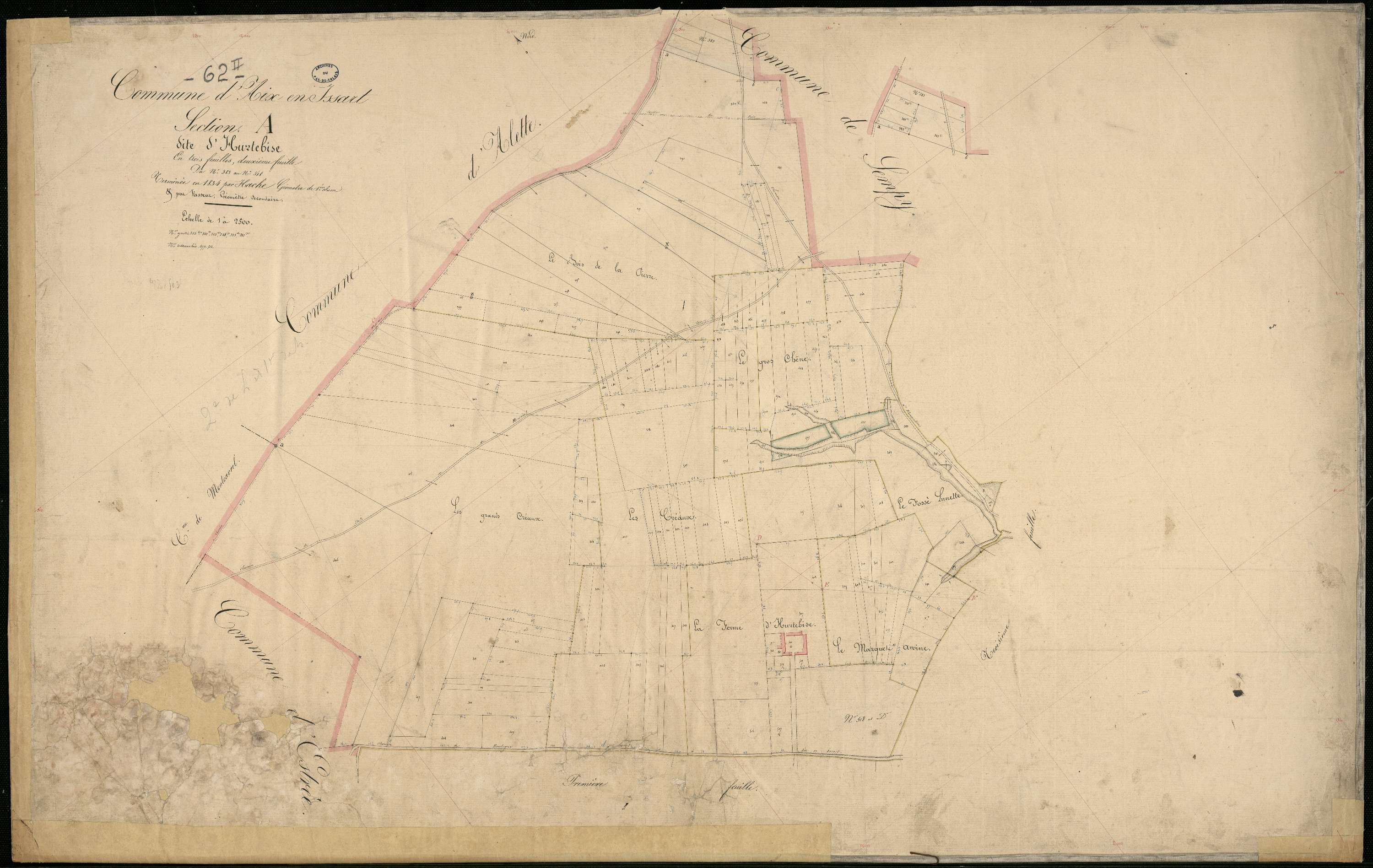 Aix-en-Issart - Section A, 2e feuille